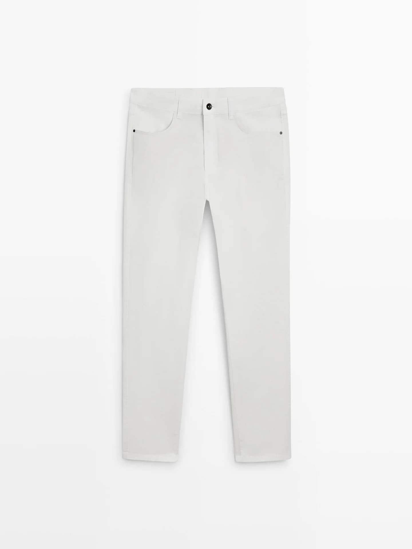 Узкие джинсовые брюки - фото 7