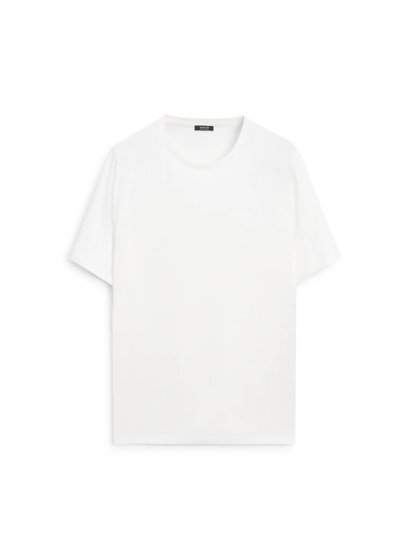 Футболка с короткими рукавами из смесового льна - фото 9