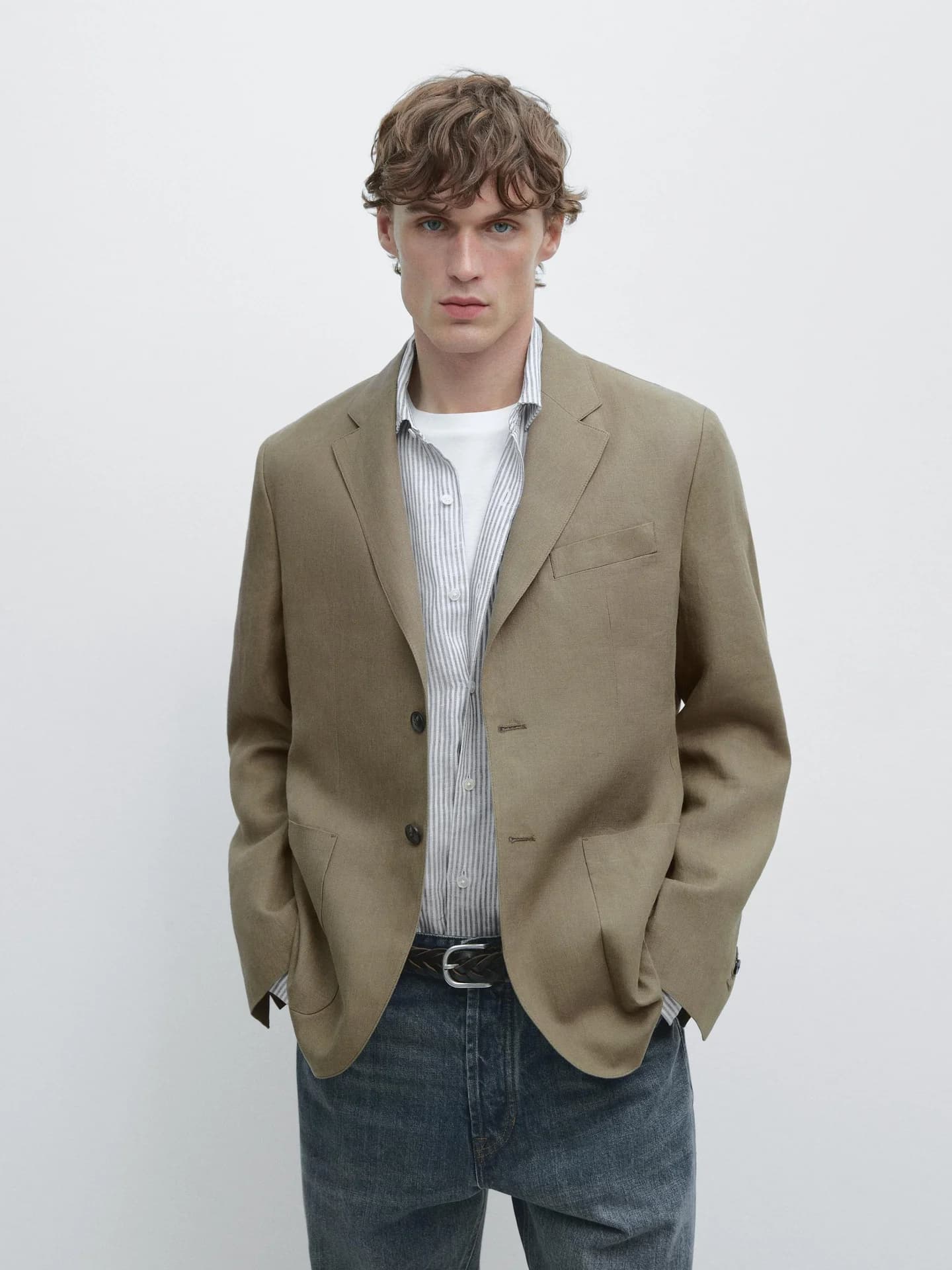 Льняная куртка - фото 4