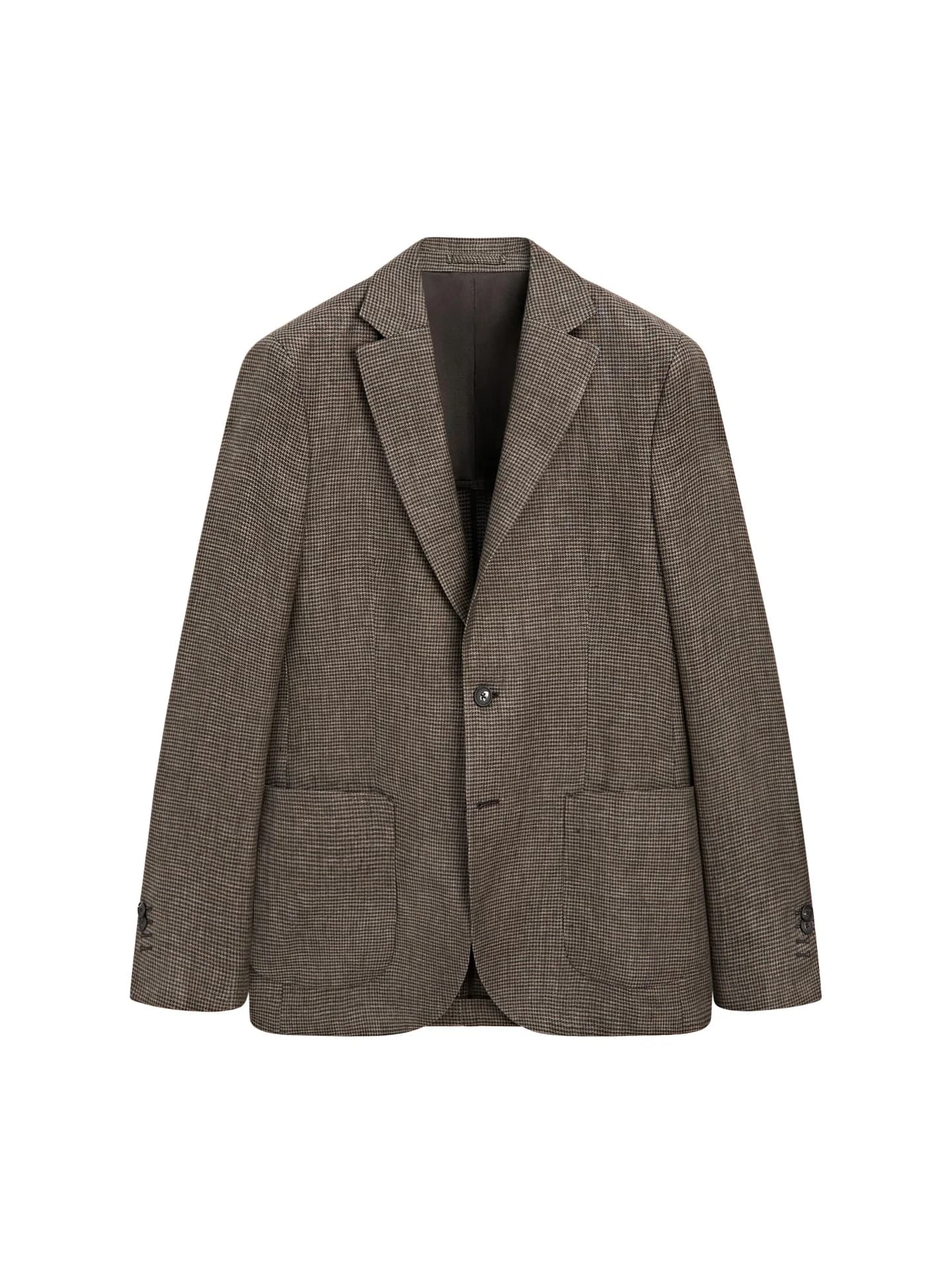 Льняная куртка с декоративными карманами - фото 2