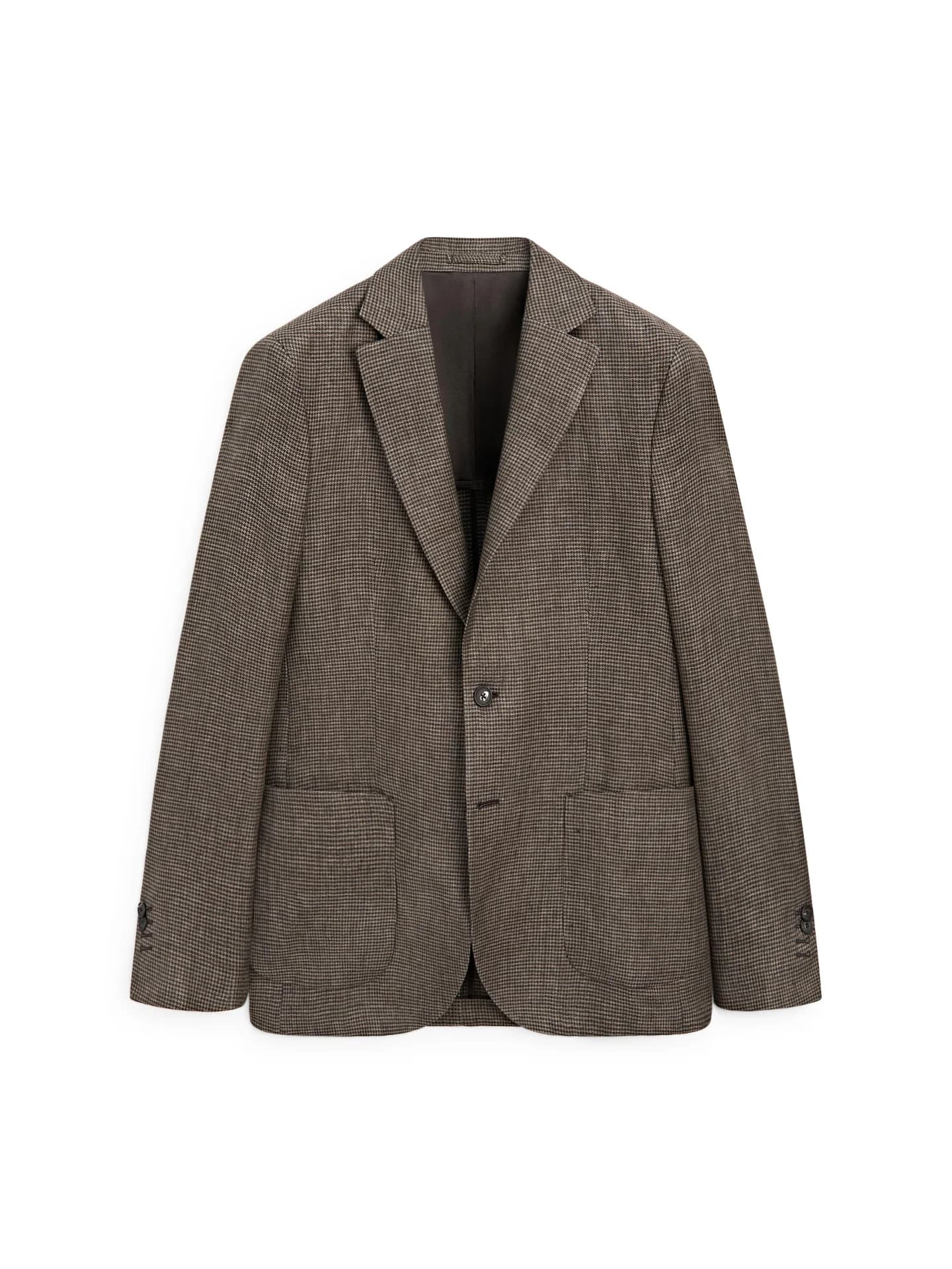 Льняная куртка с декоративными карманами - фото 5