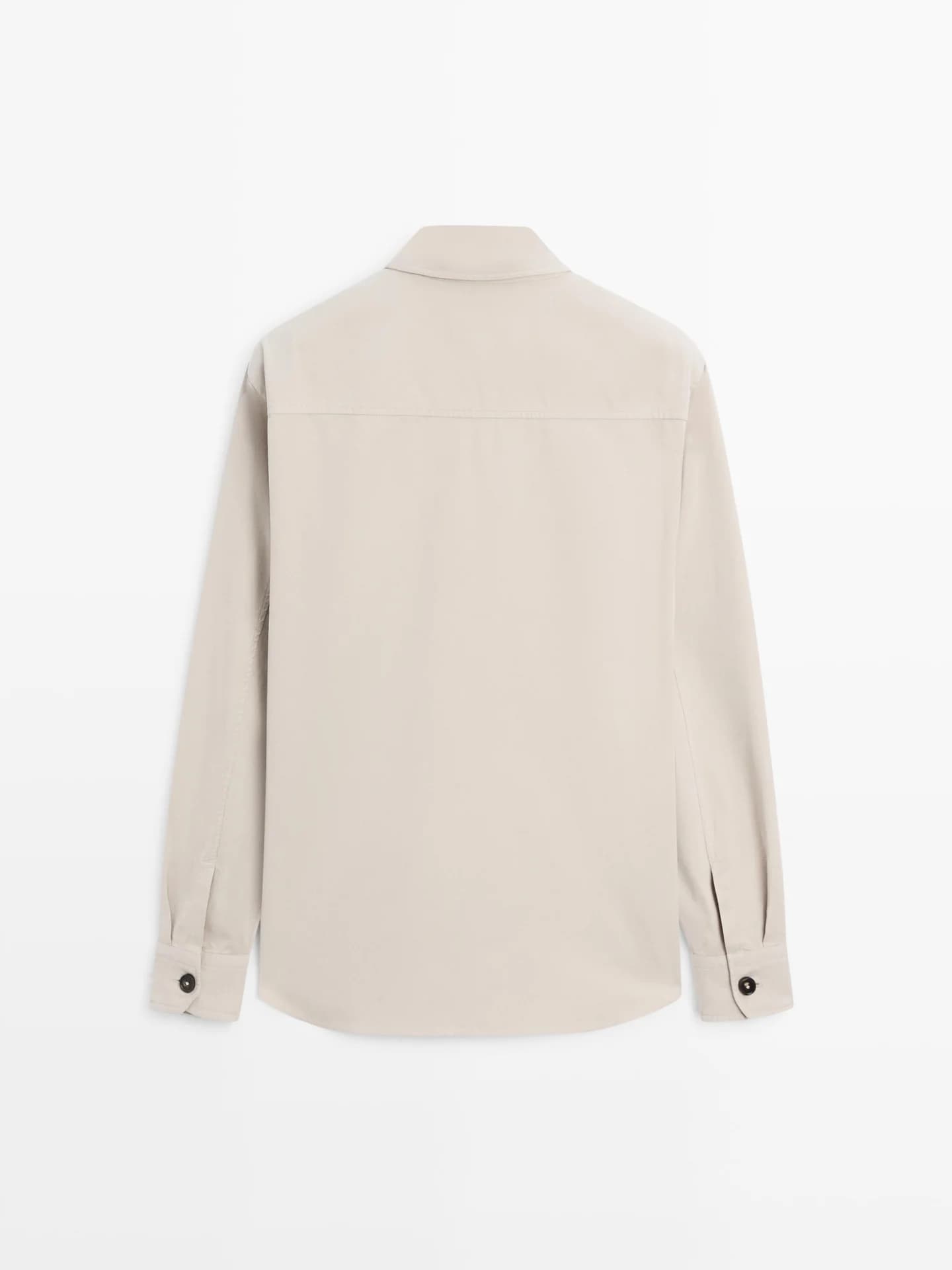 Хлопковая рубашка с карманом - фото 5