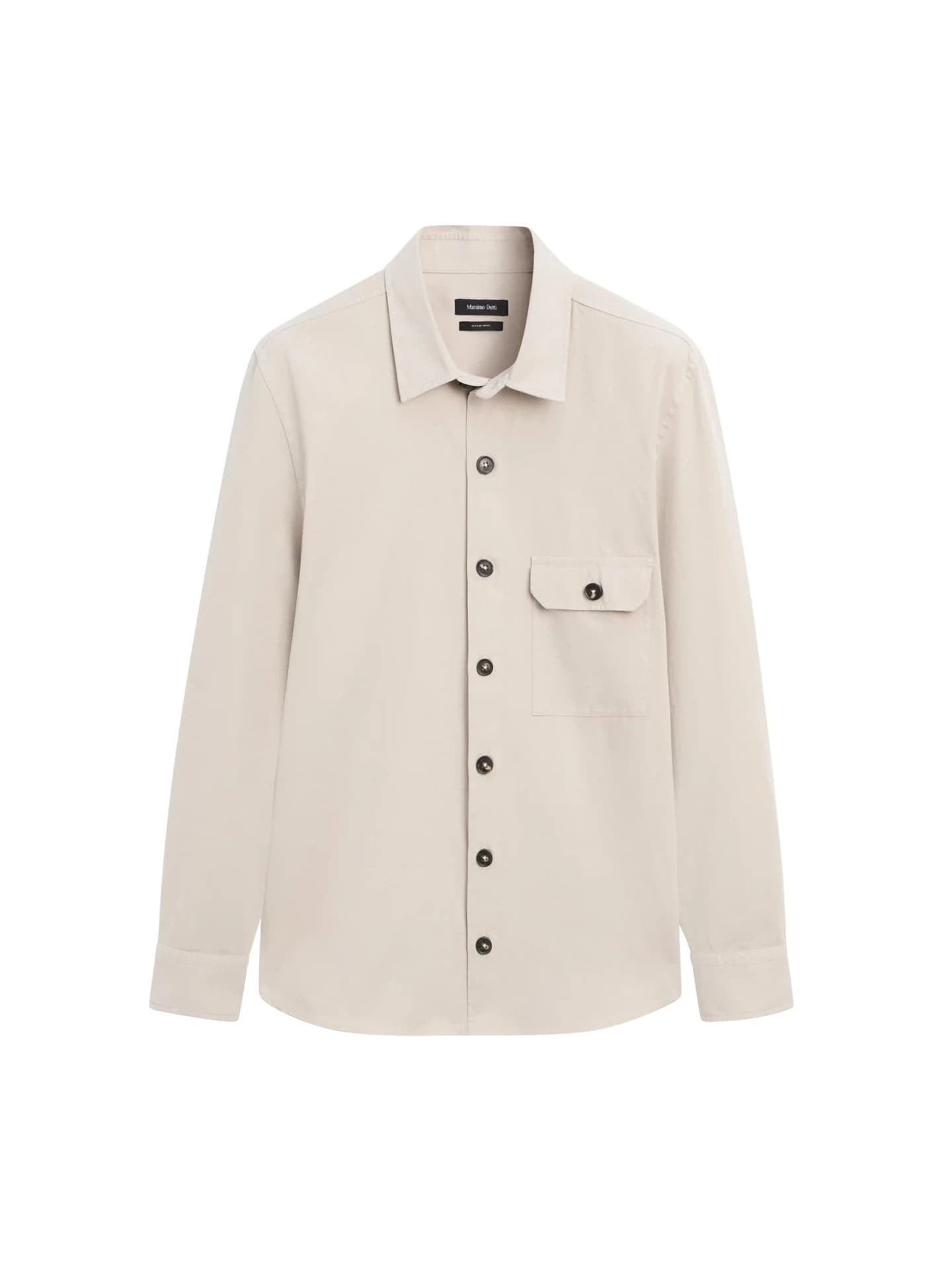 Хлопковая рубашка с карманом - фото 8