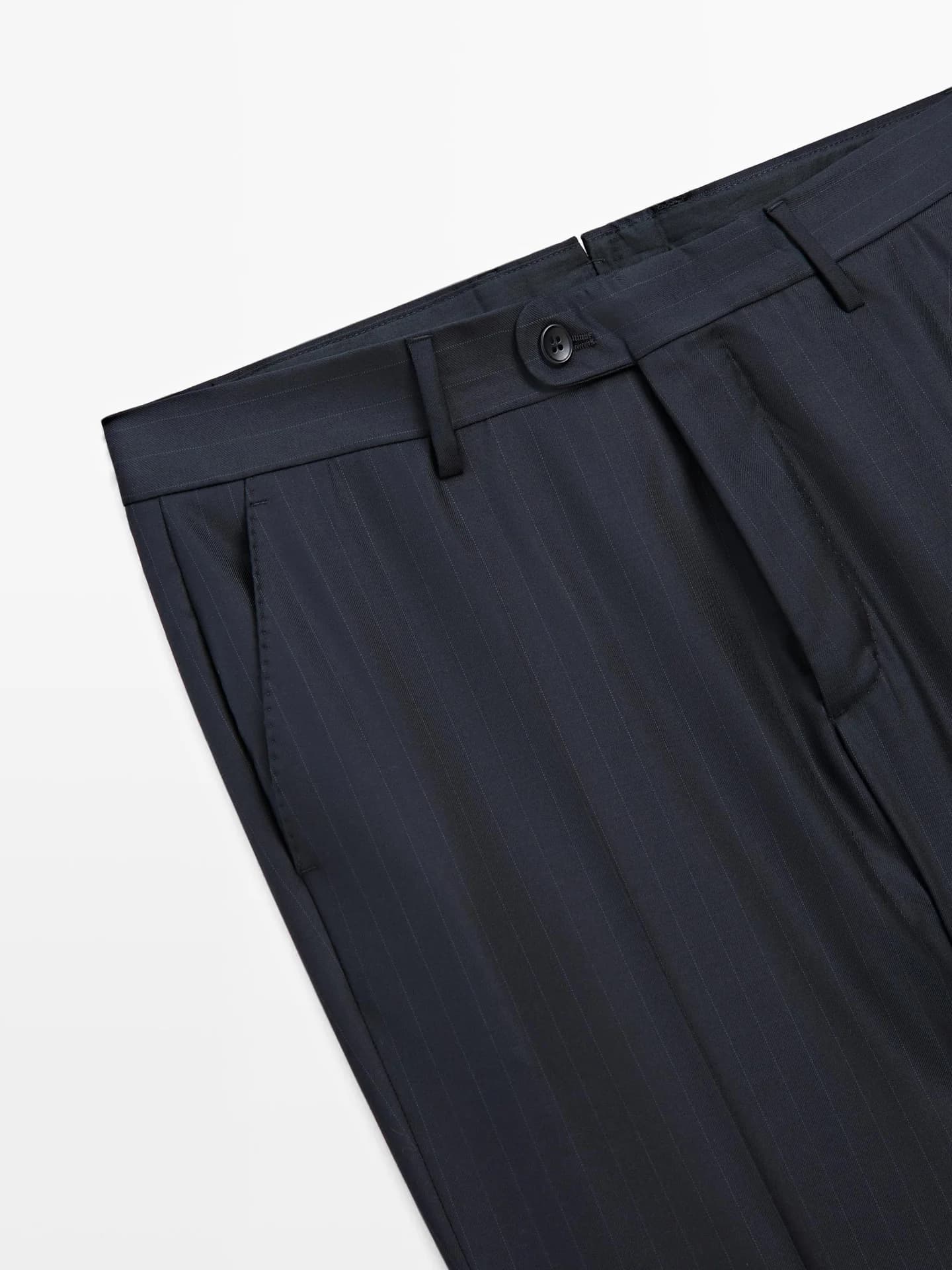 Шерстяные костюмные брюки - фото 8