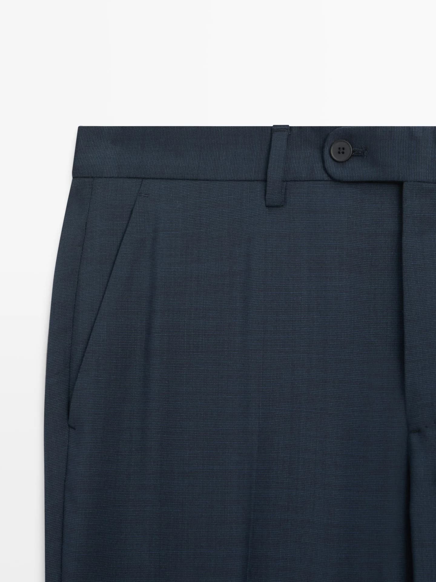 Шерстяные костюмные брюки - фото 4