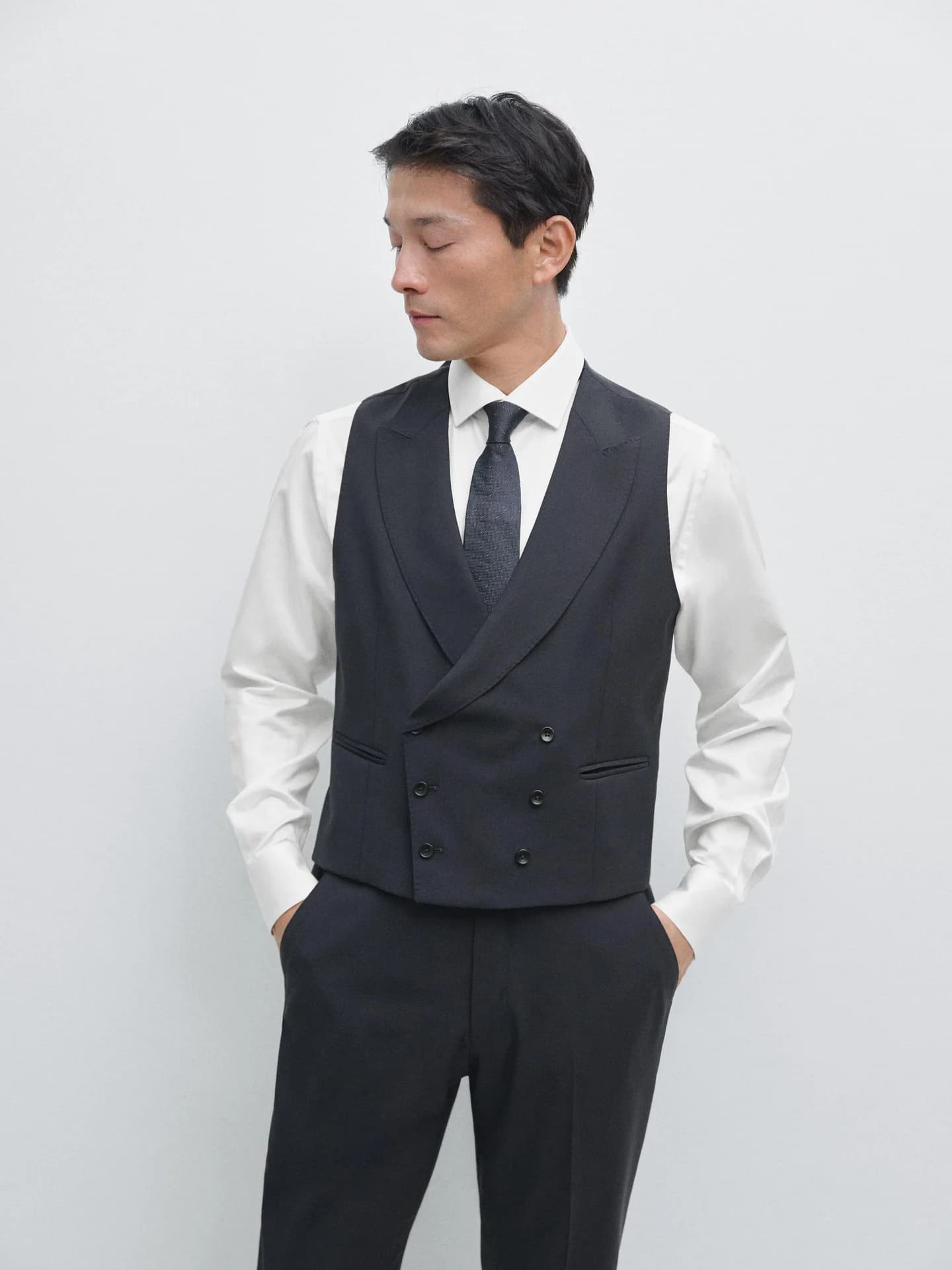 Жилет из шерстяного костюма - фото 10