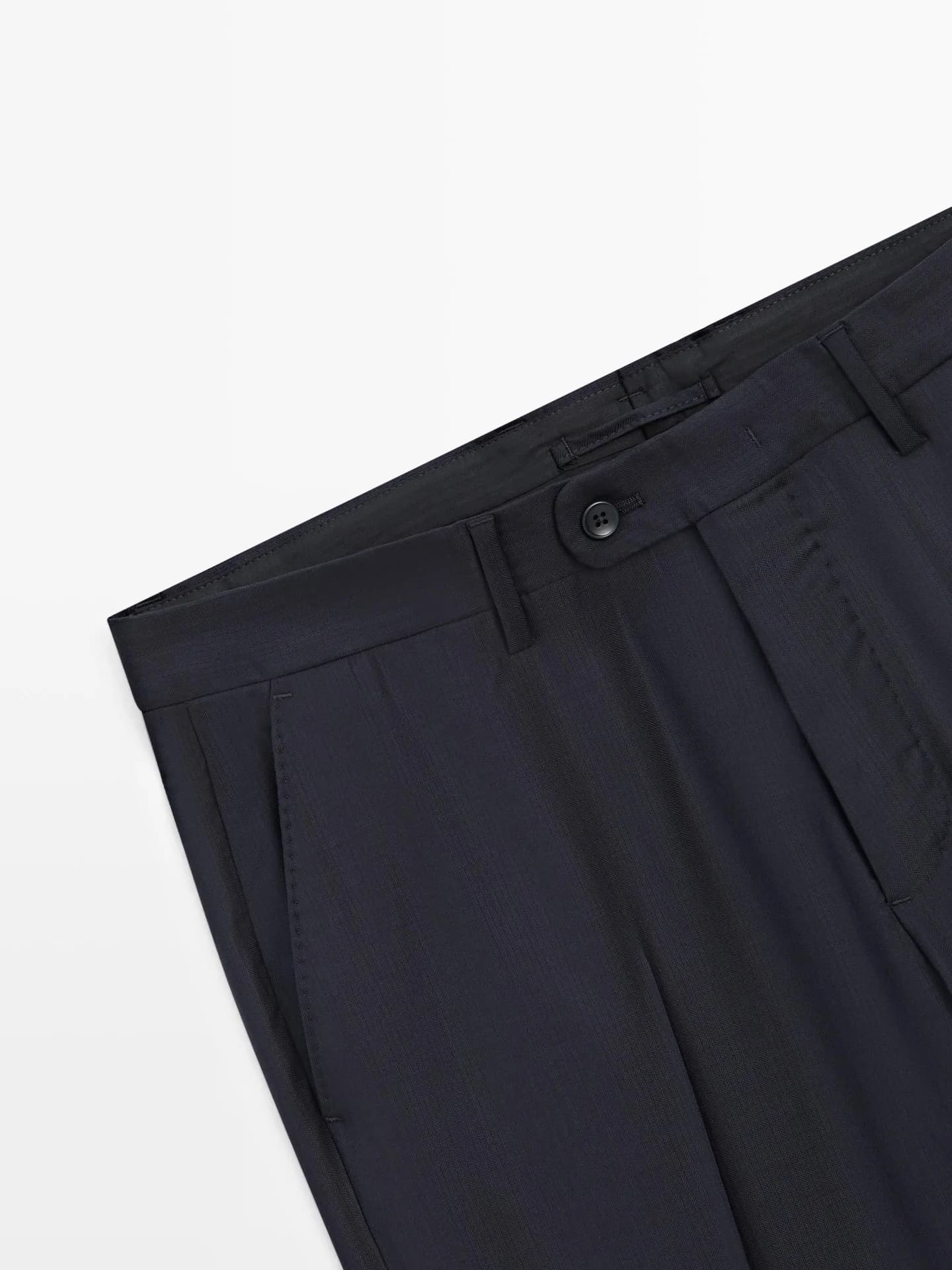 Шерстяные костюмные брюки - фото 4