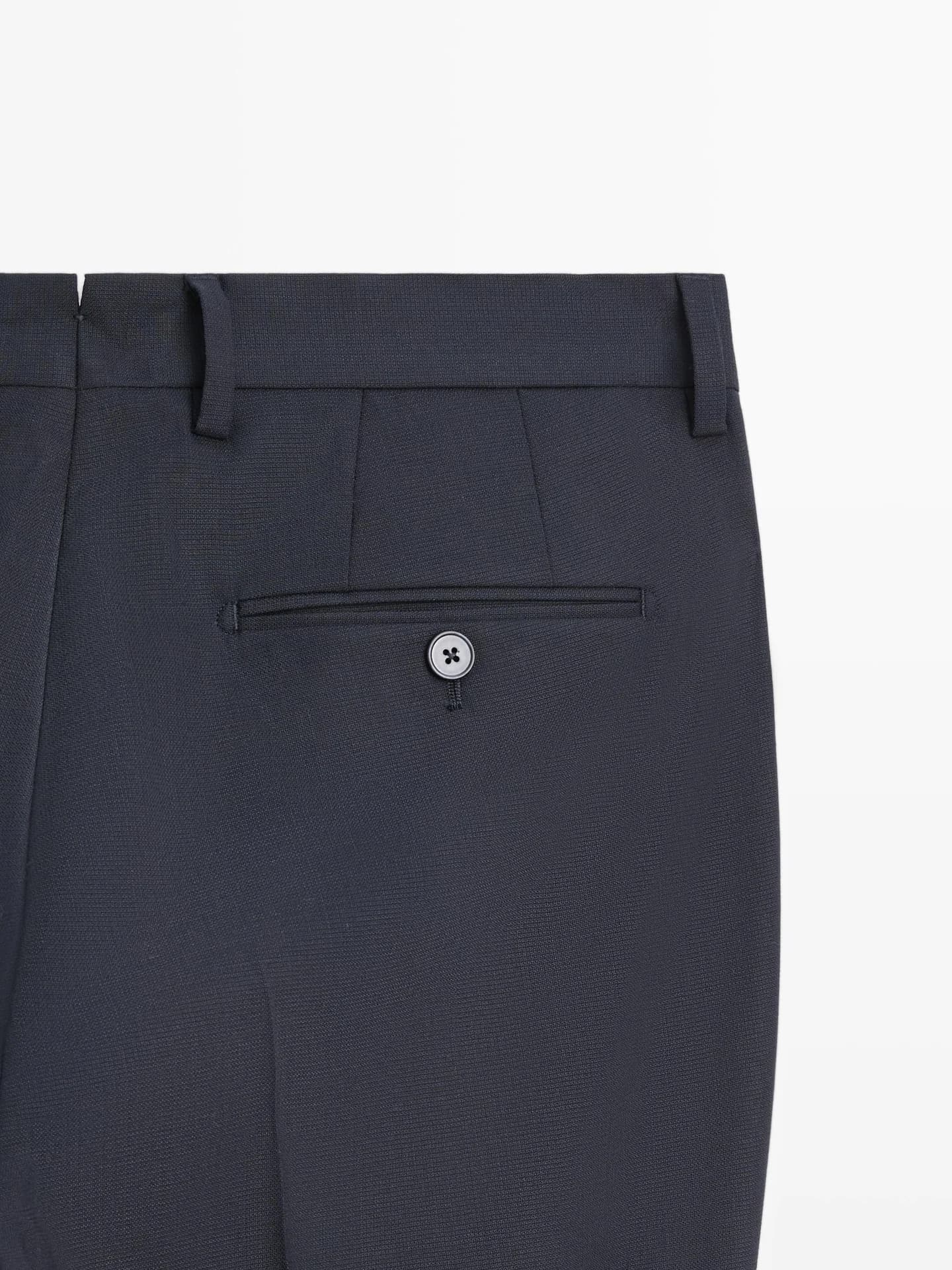 Костюмные брюки из смесовой шерсти - фото 6