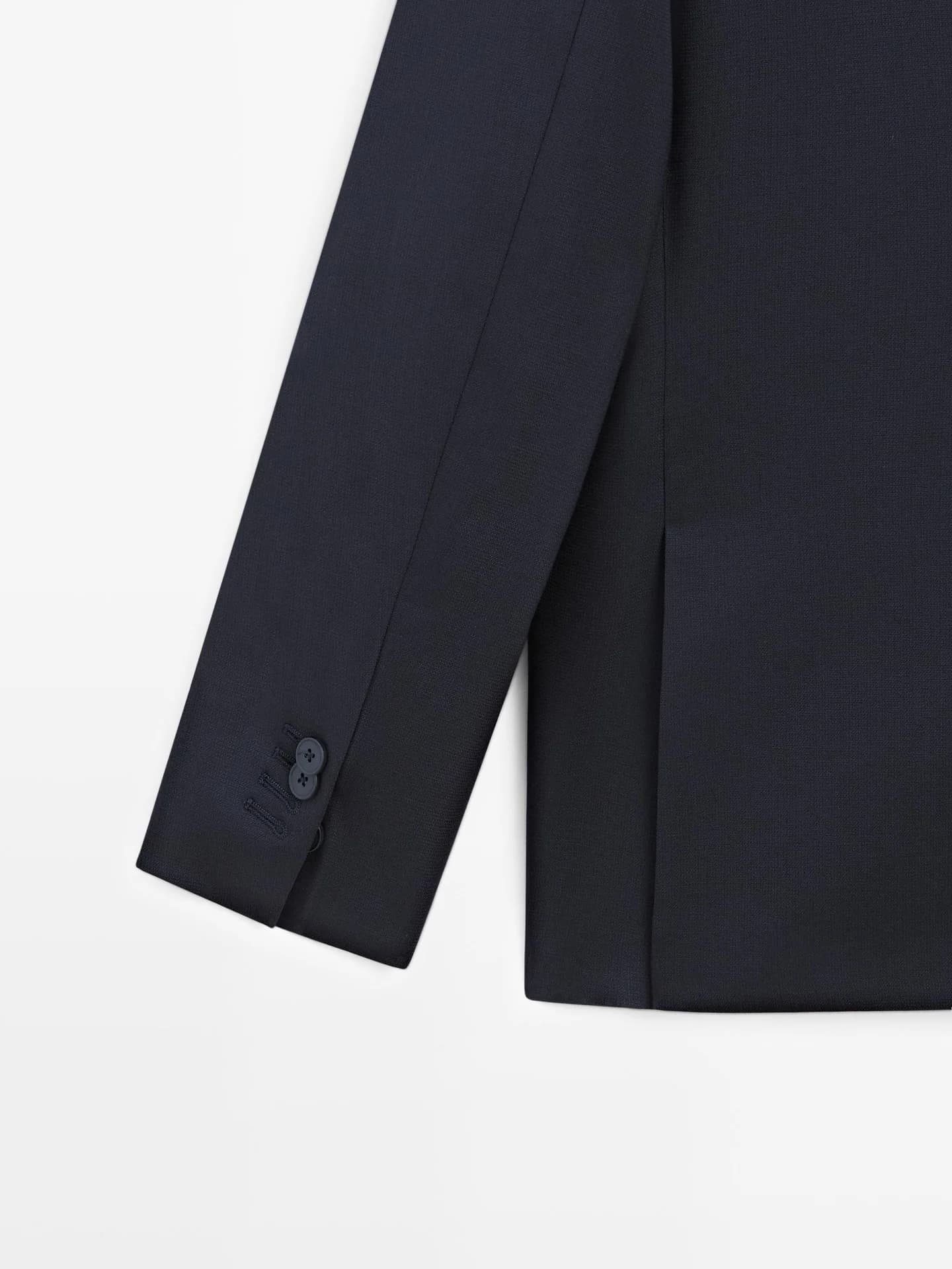 Пиджак из смесовой шерсти - фото 5