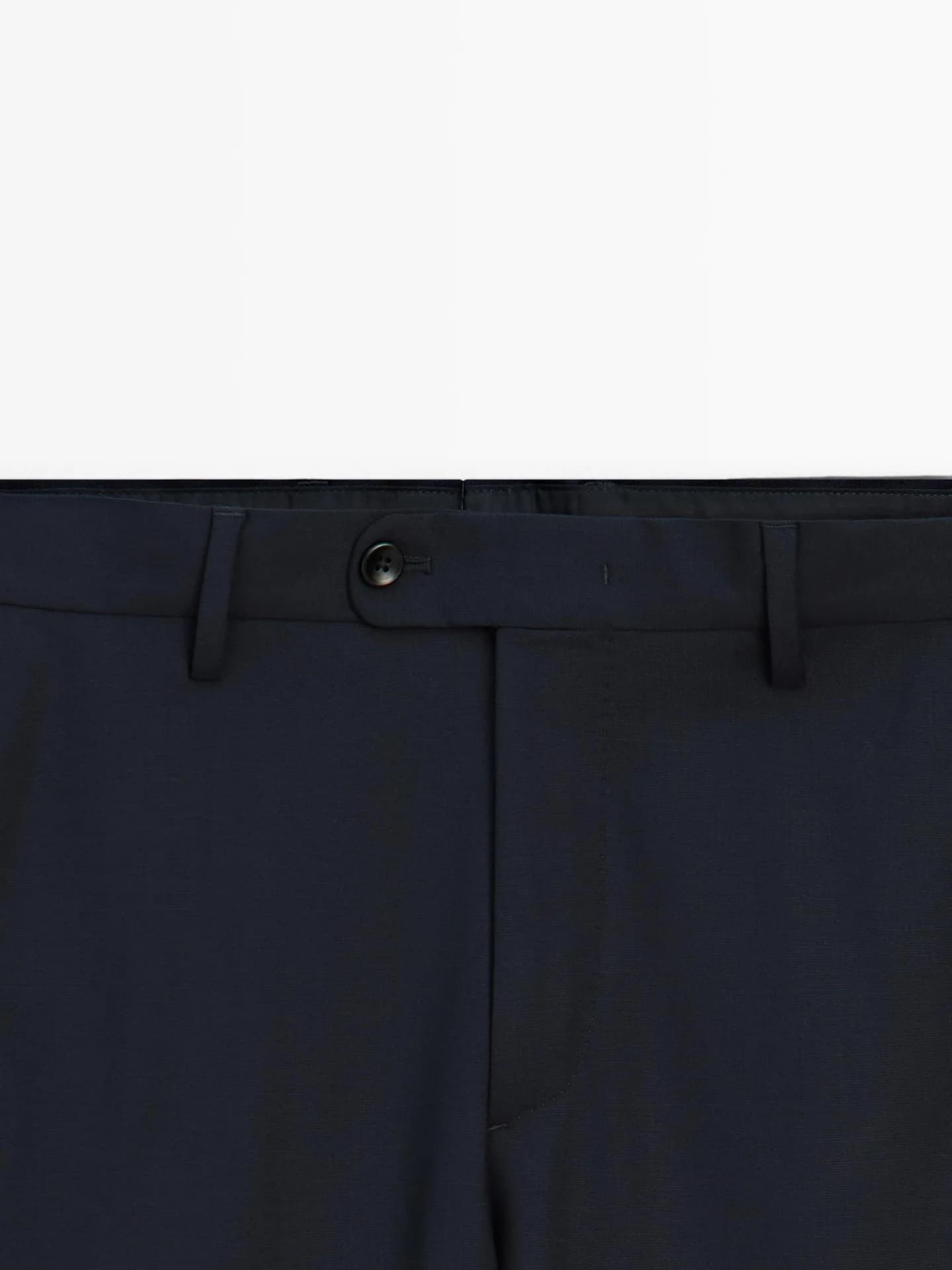 Костюмные брюки из смесовой шерсти - фото 2