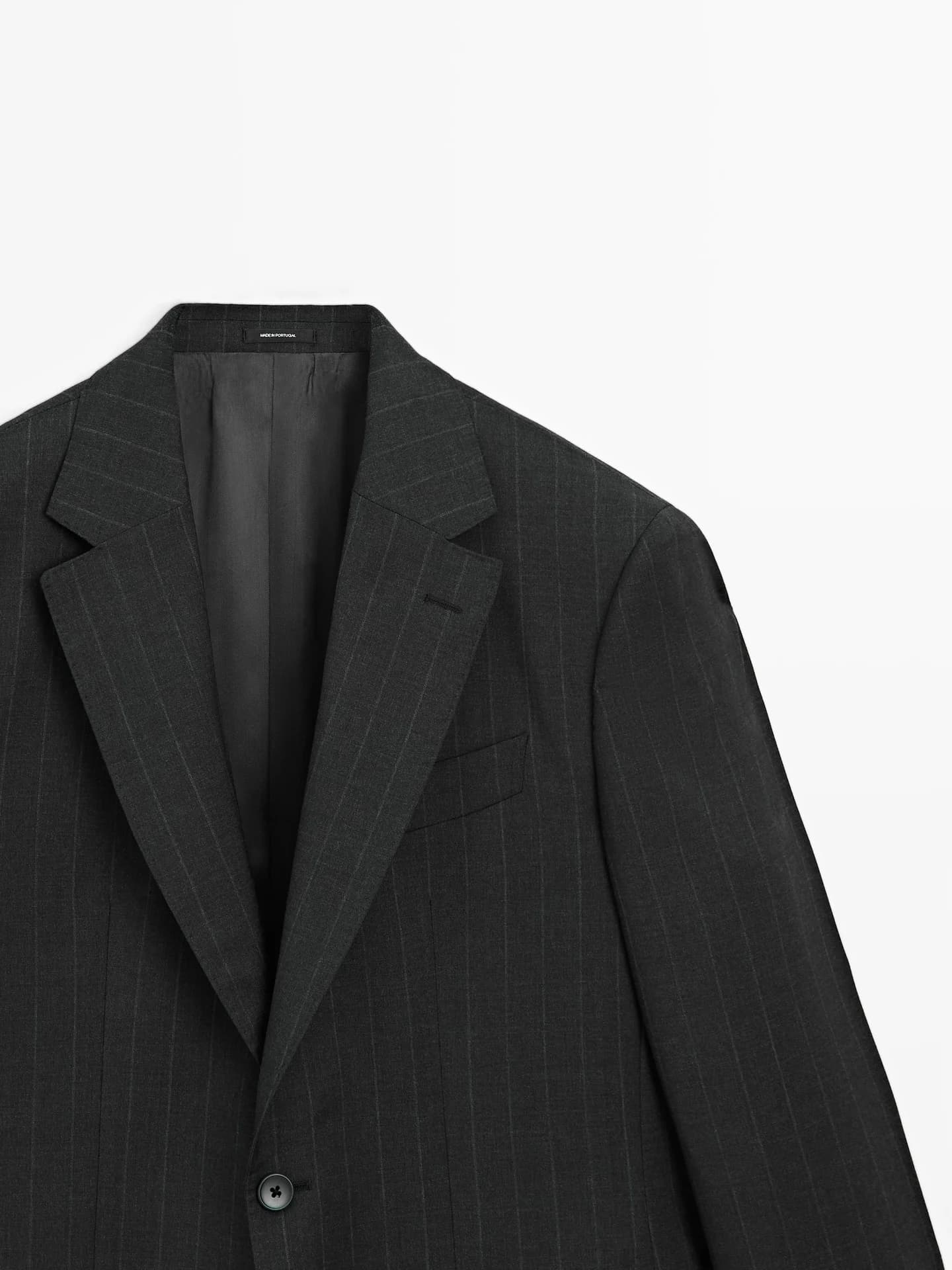 Пиджак в тонкую полоску - фото 2