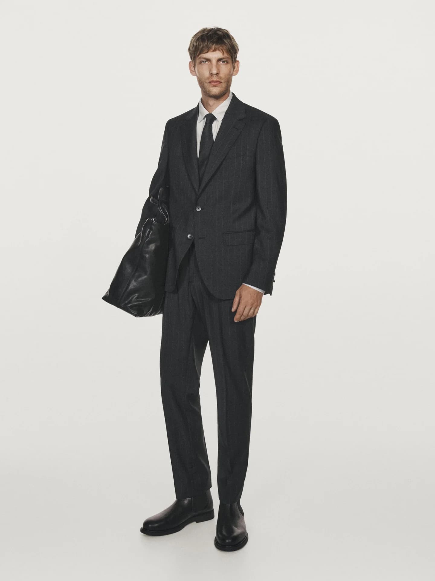 Пиджак в тонкую полоску - фото 6