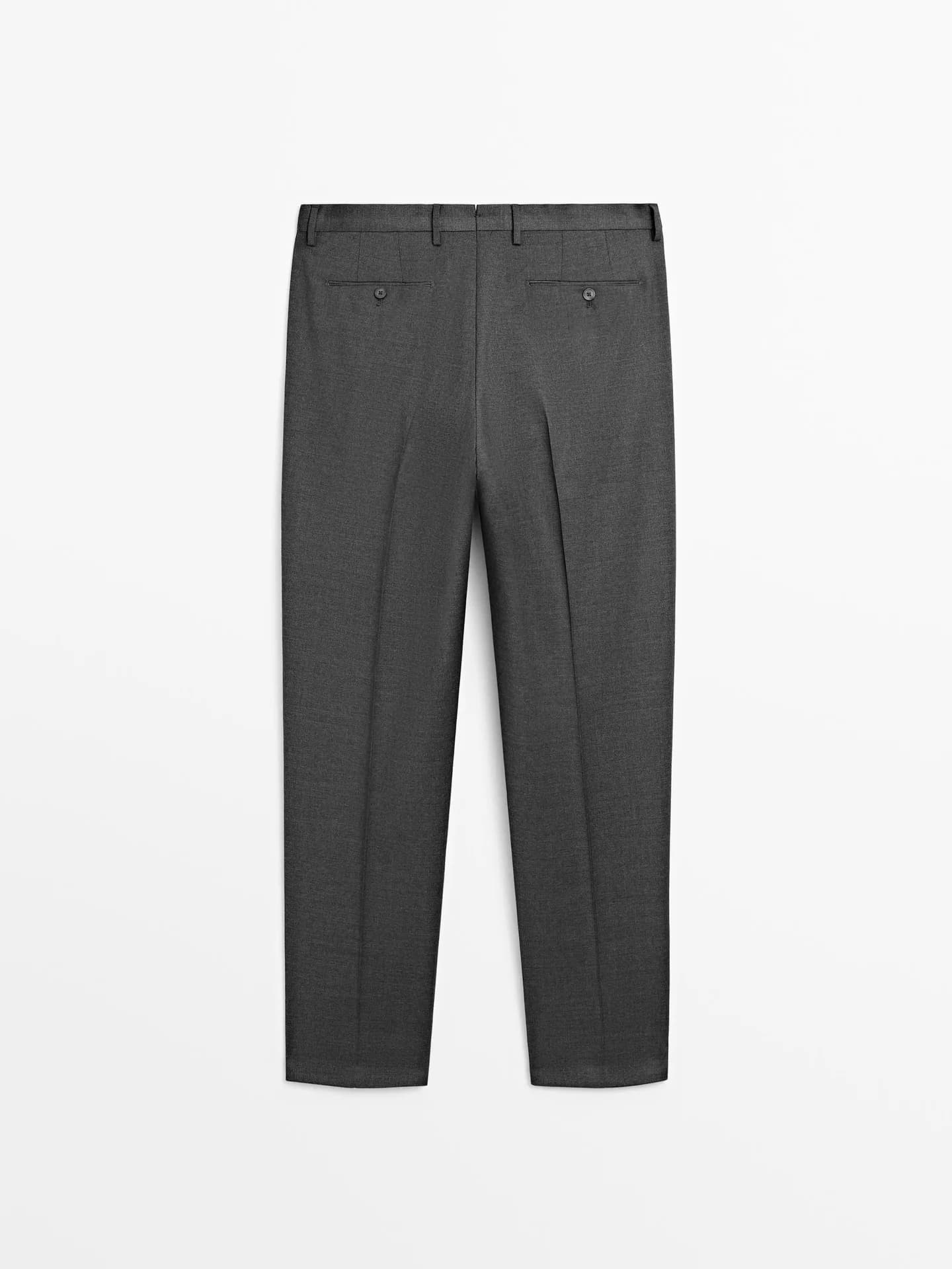 Шерстяные костюмные брюки - фото 3