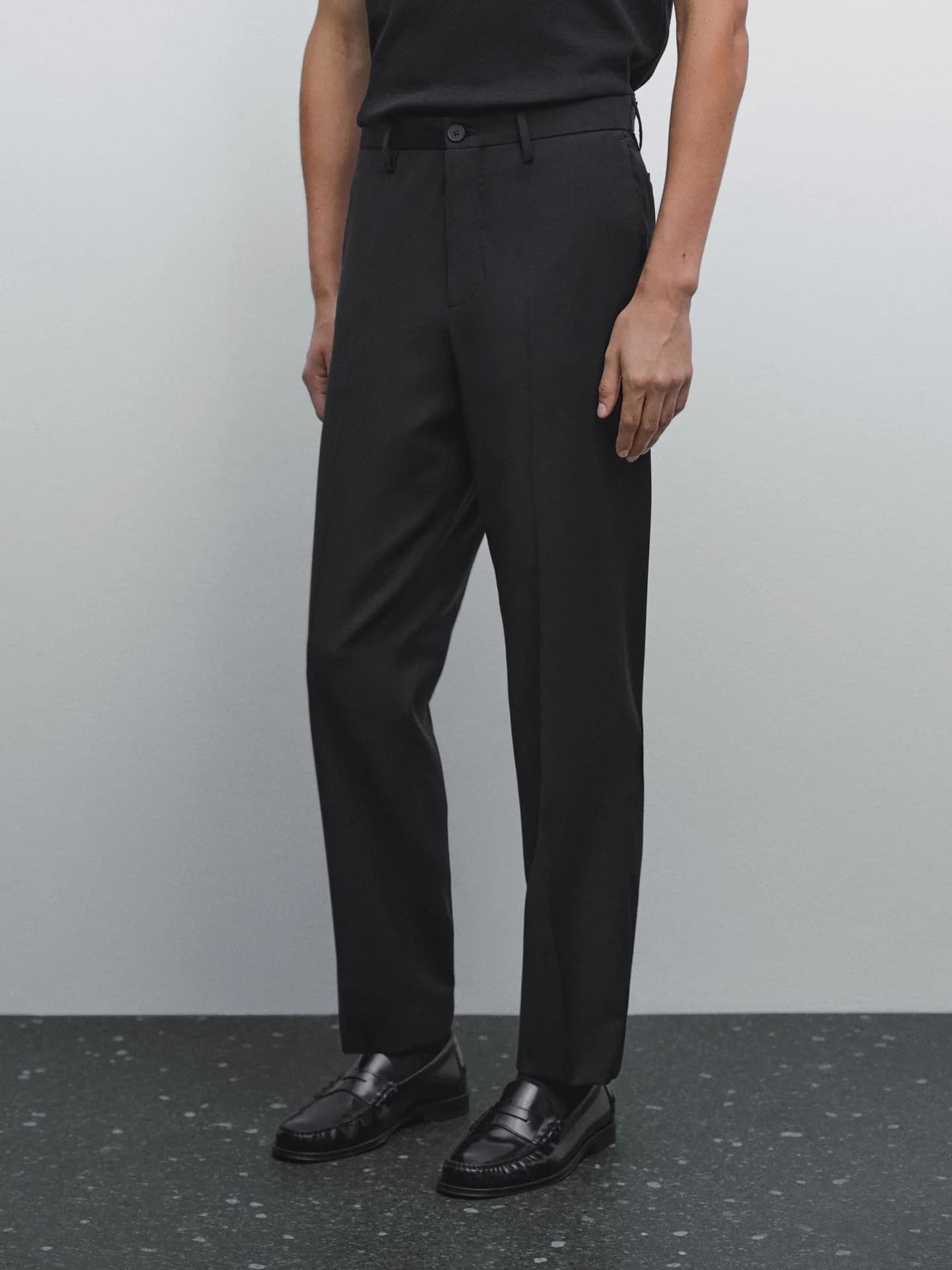 Костюмные брюки из гладкой шерсти - фото 2