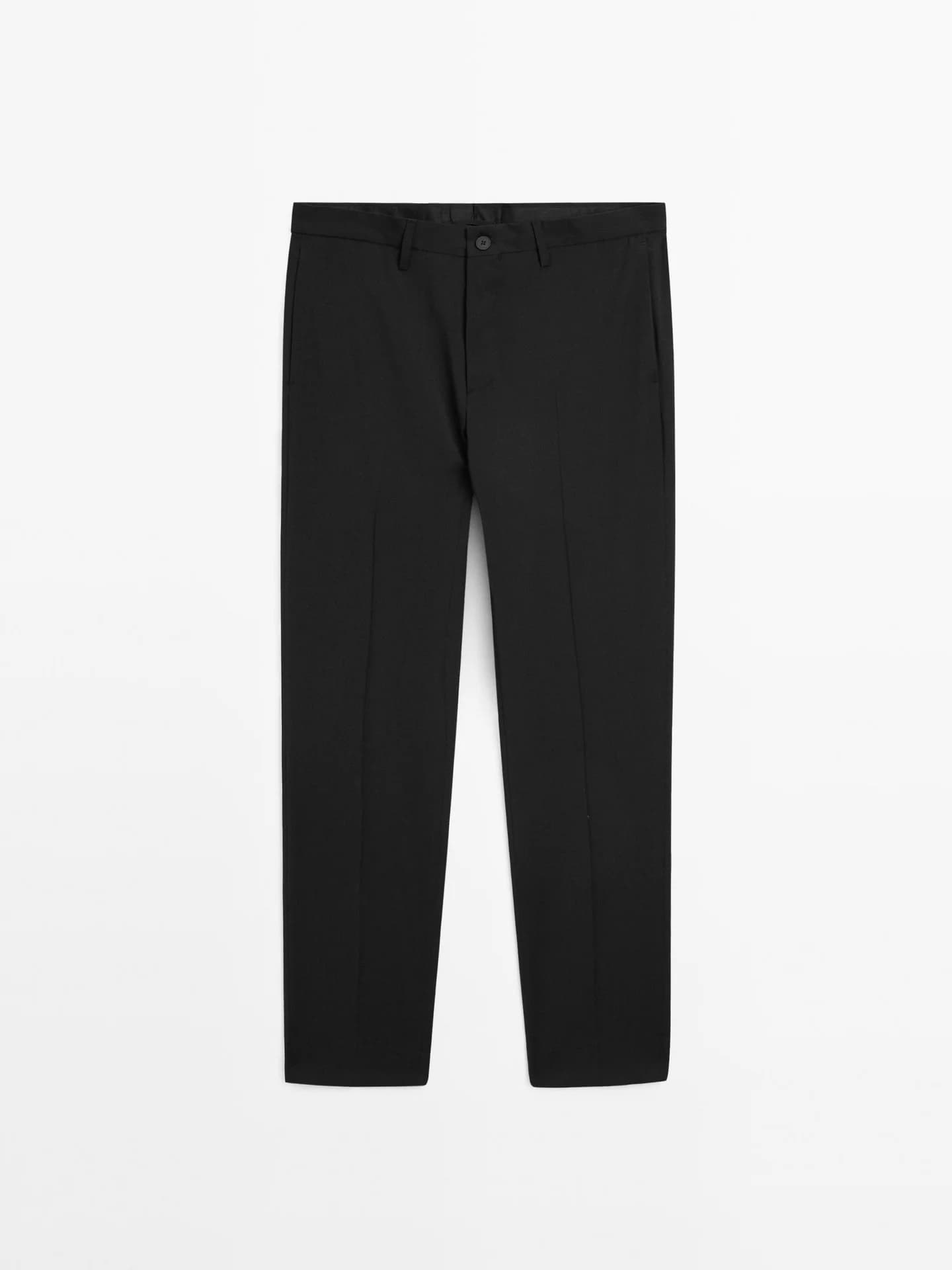 Костюмные брюки из гладкой шерсти - фото 5