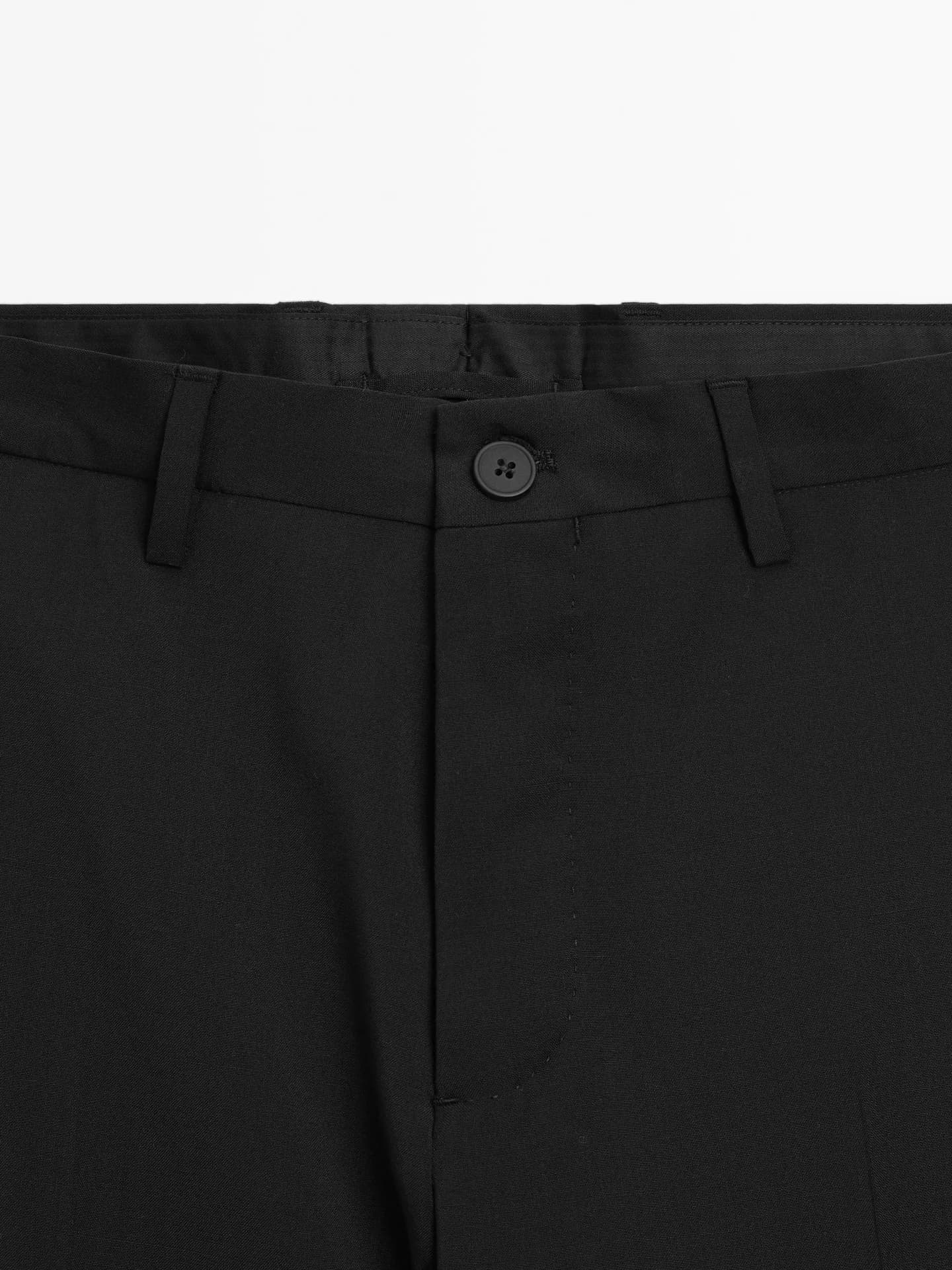 Костюмные брюки из гладкой шерсти - фото 9