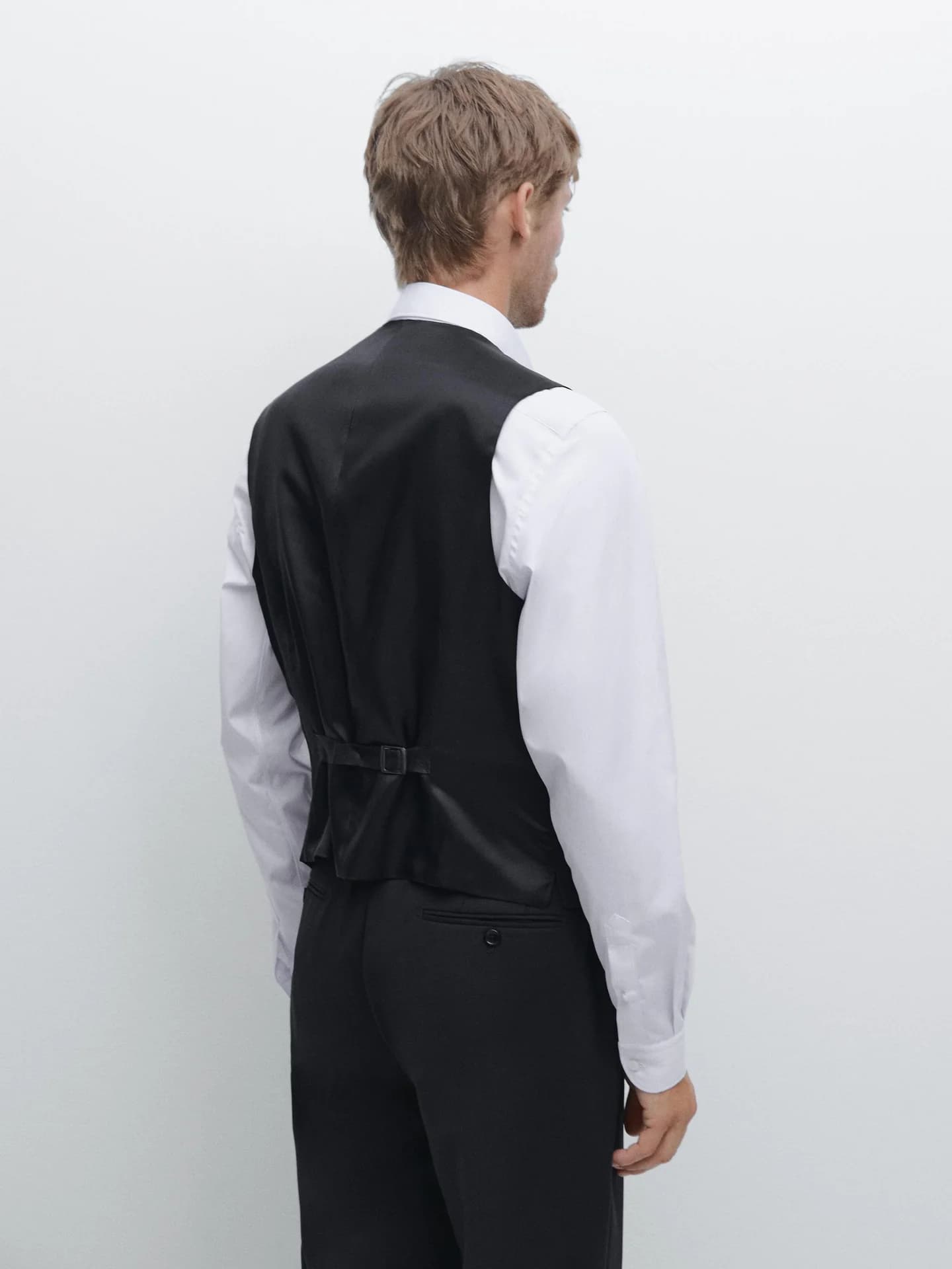 Жилет из смесовой шерсти - фото 3