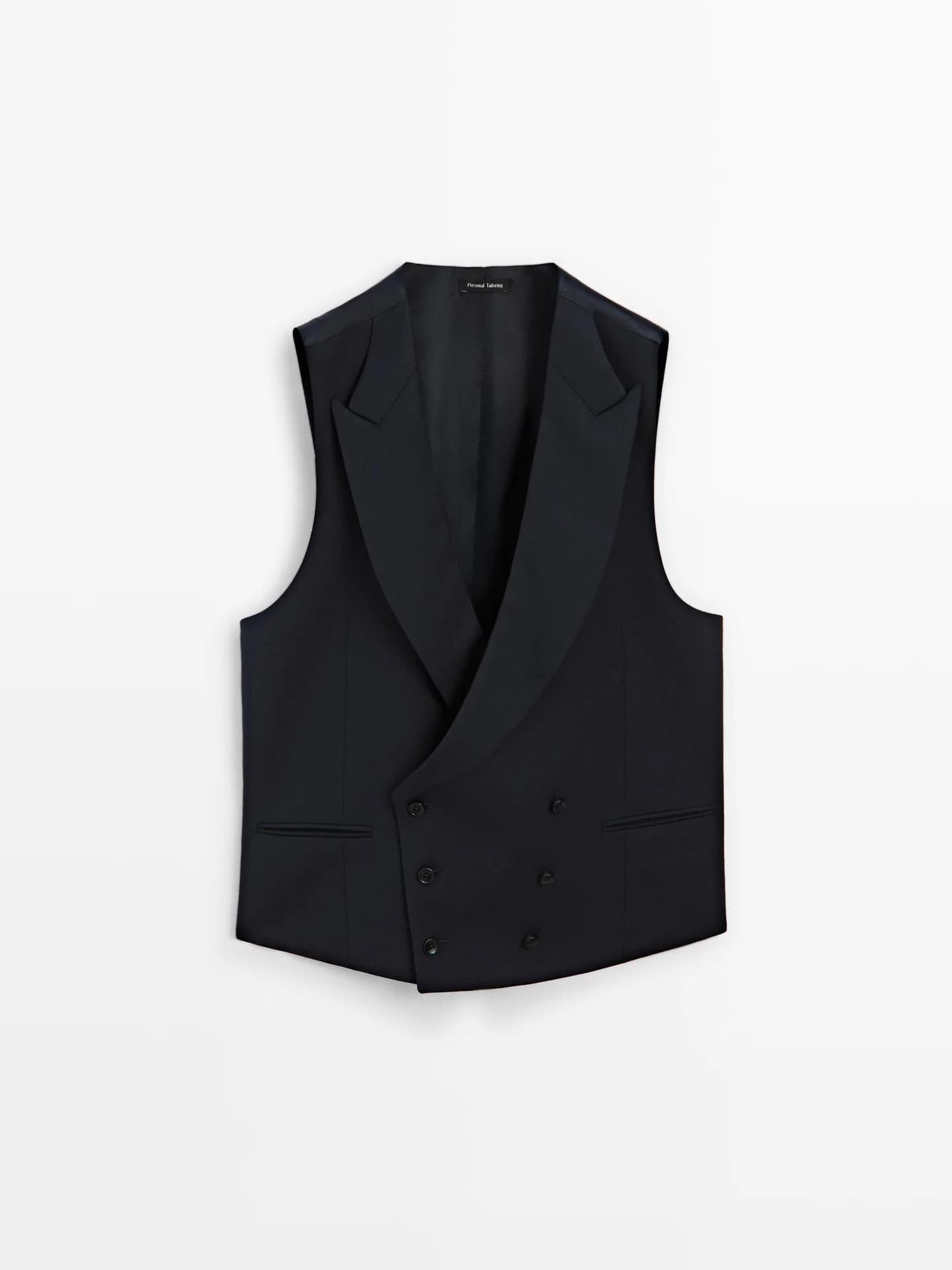 Жилет из смесовой шерсти - фото 4