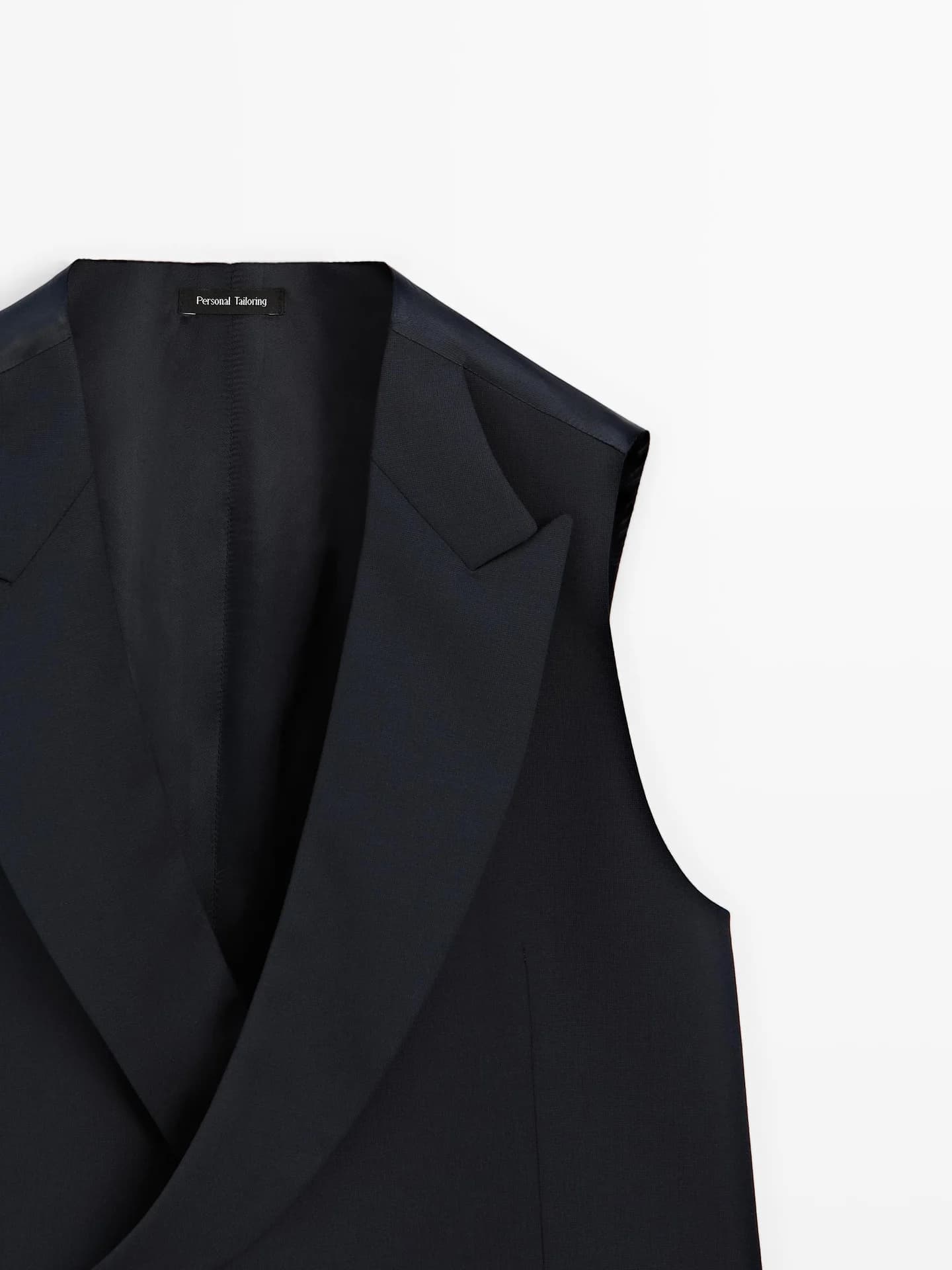 Жилет из смесовой шерсти - фото 6