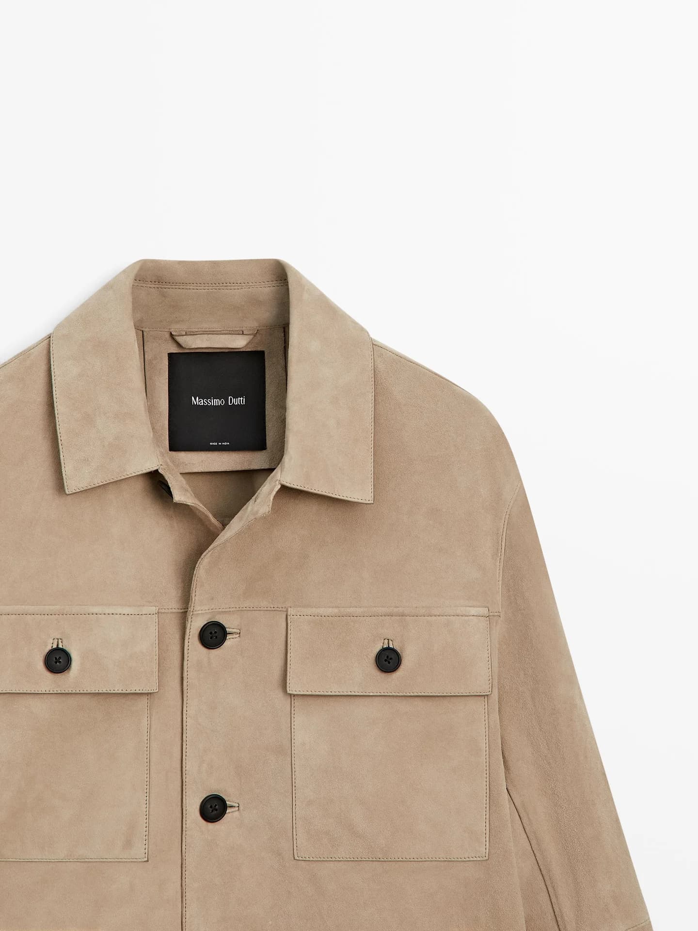 Замшевая кожаная рубашка - фото 4