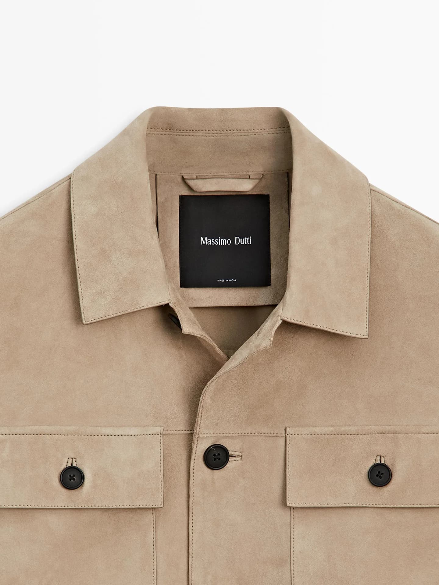 Замшевая кожаная рубашка - фото 5