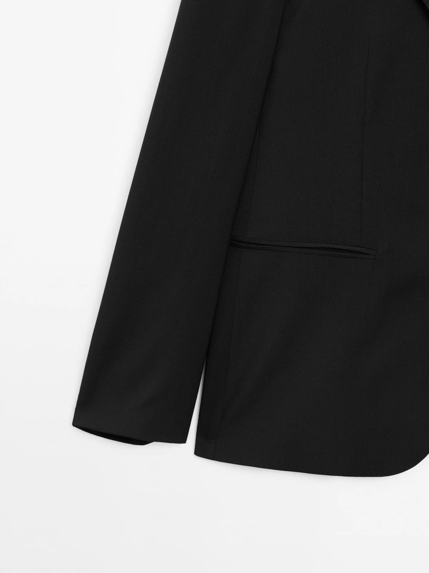 Пиджак из гладкой шерсти - фото 8