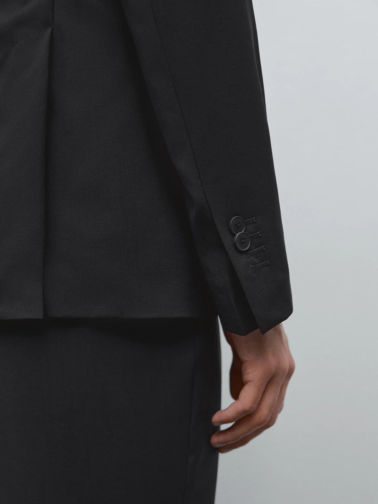 Пиджак из гладкой шерсти - фото 10