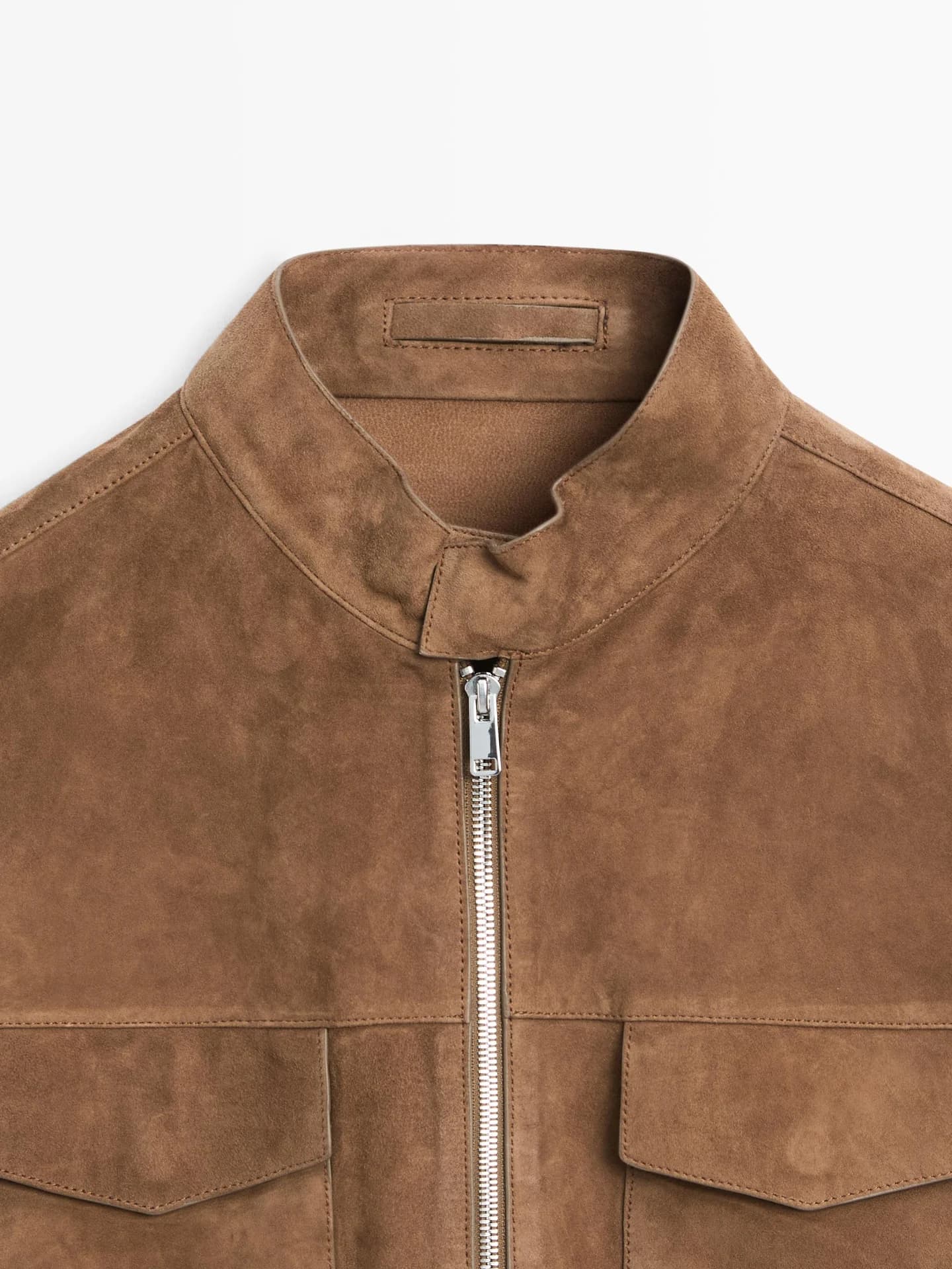 Замшевая кожаная куртка - фото 3