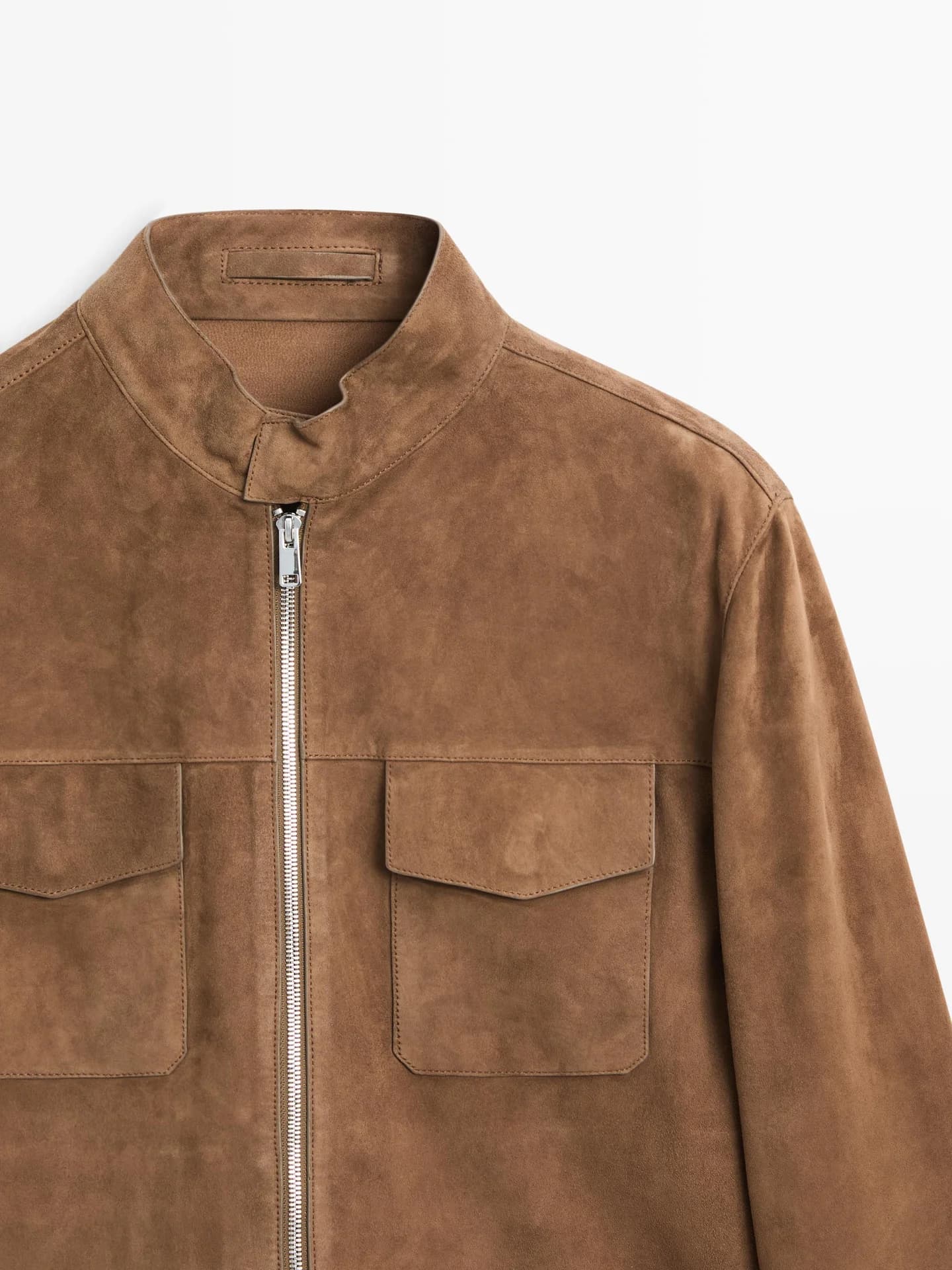 Замшевая кожаная куртка - фото 7