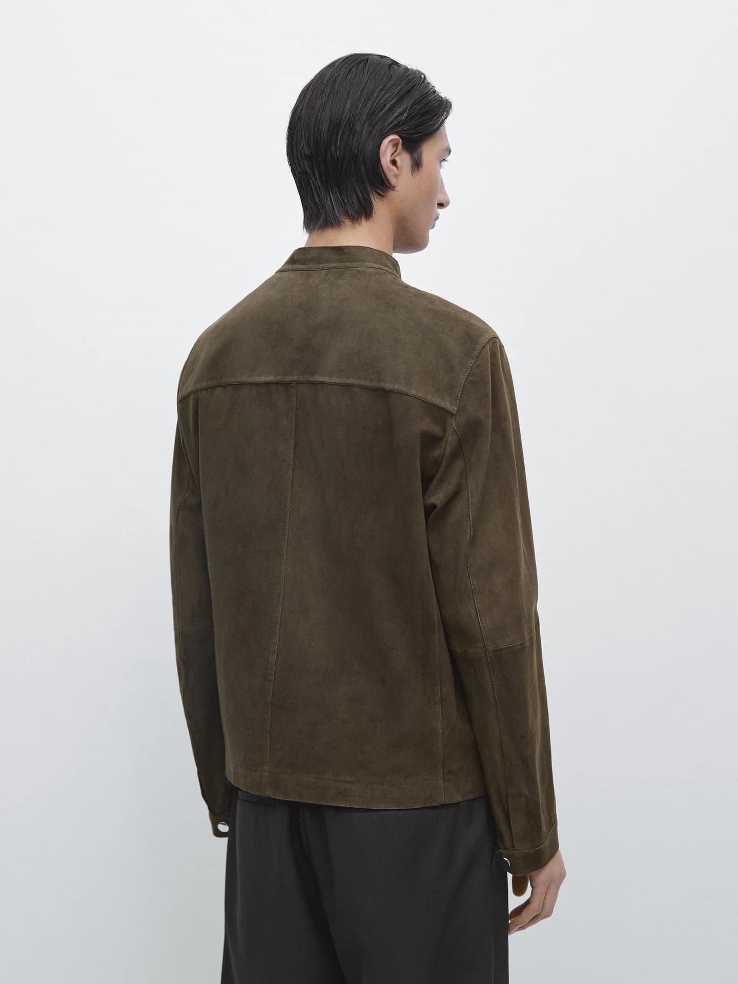 Замшевая кожаная куртка - фото 10