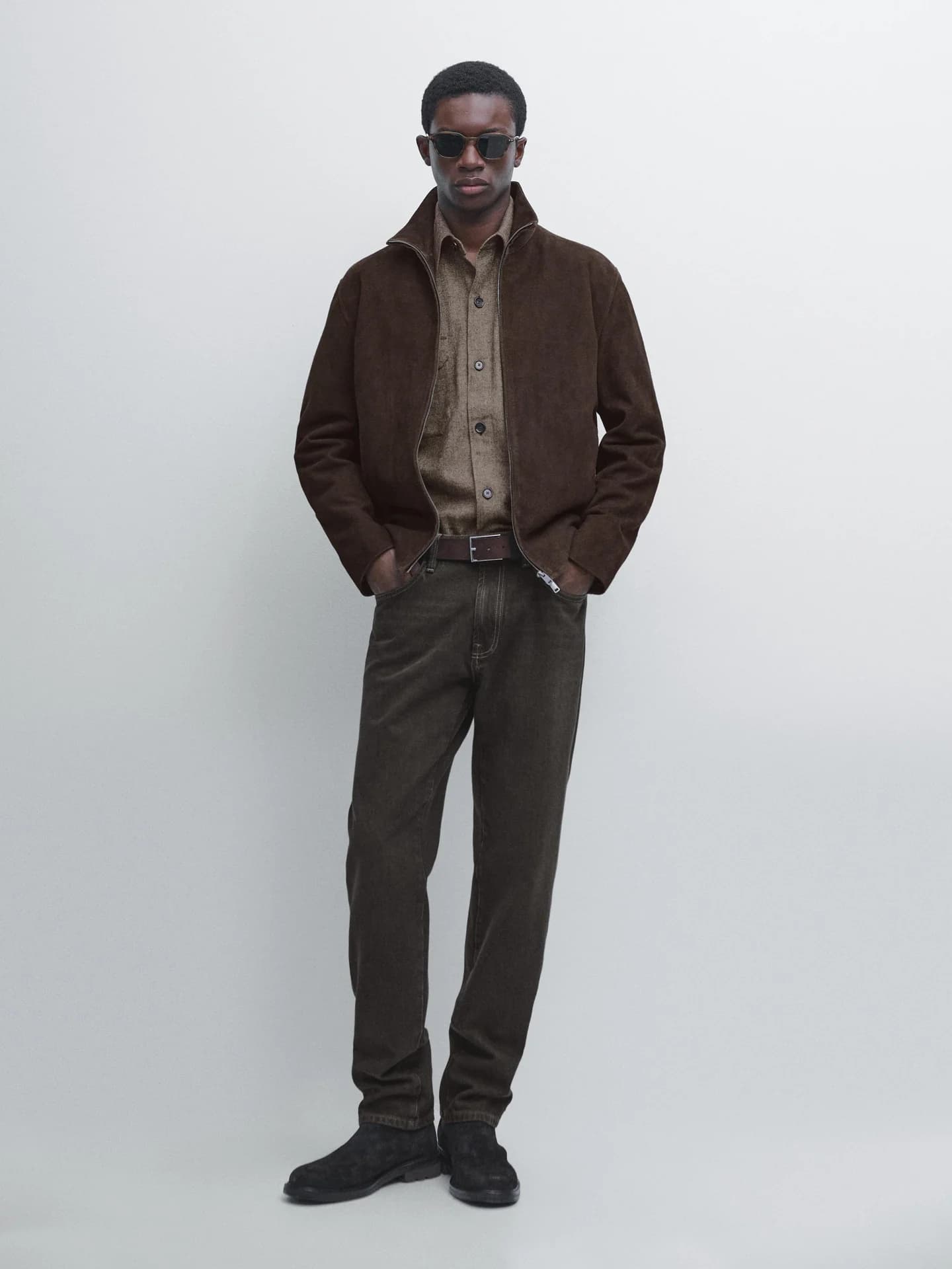 Замшевая кожаная куртка