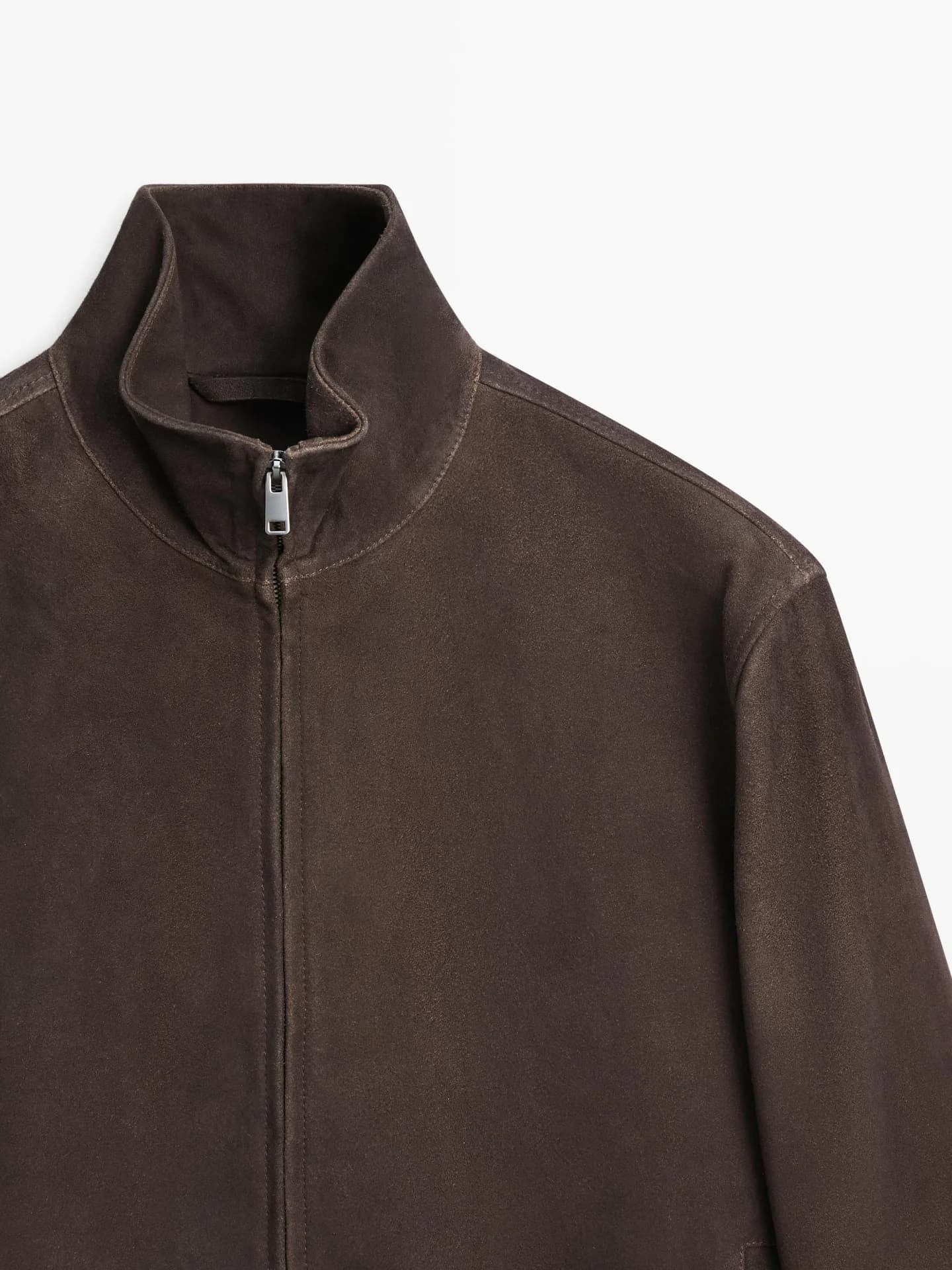 Замшевая кожаная куртка - фото 7