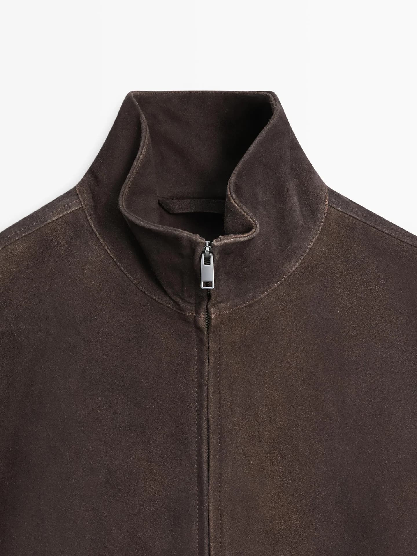 Замшевая кожаная куртка - фото 8