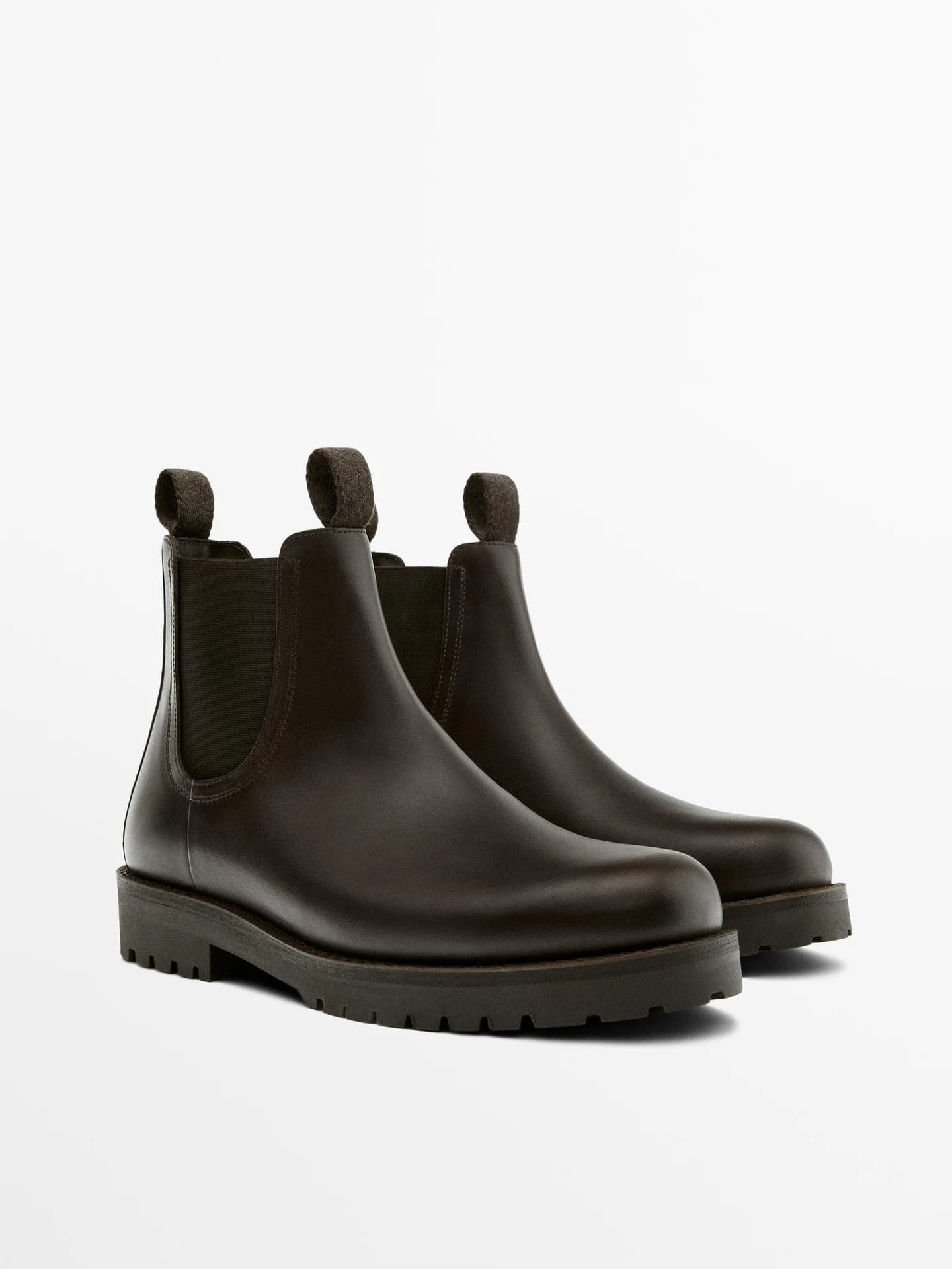 Ботинки челси из спилка. - фото 7