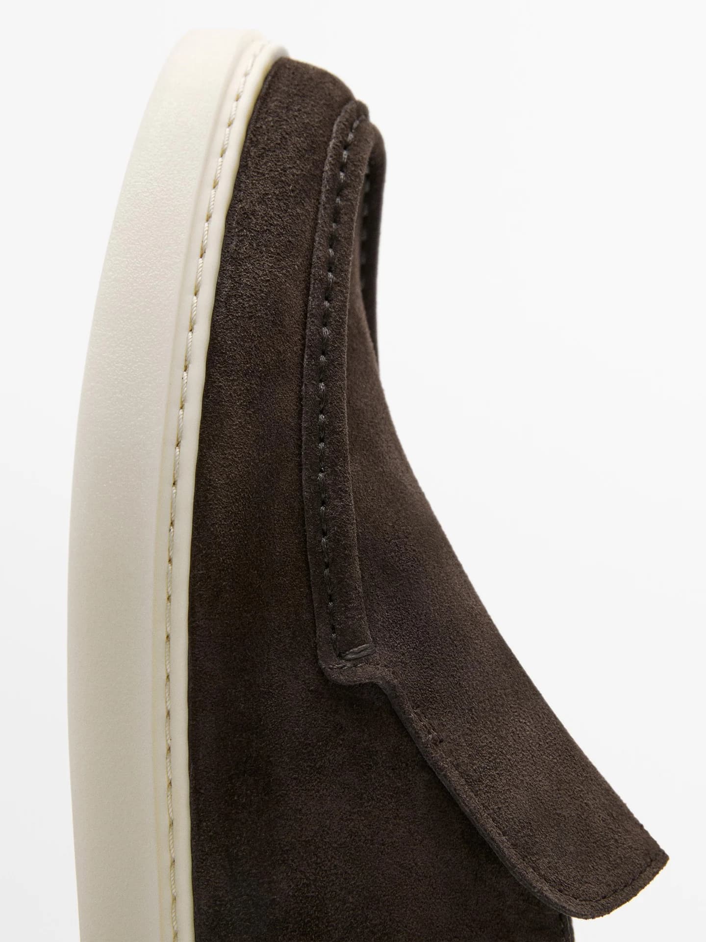 Мокасины на шнуровке из замши. - фото 6