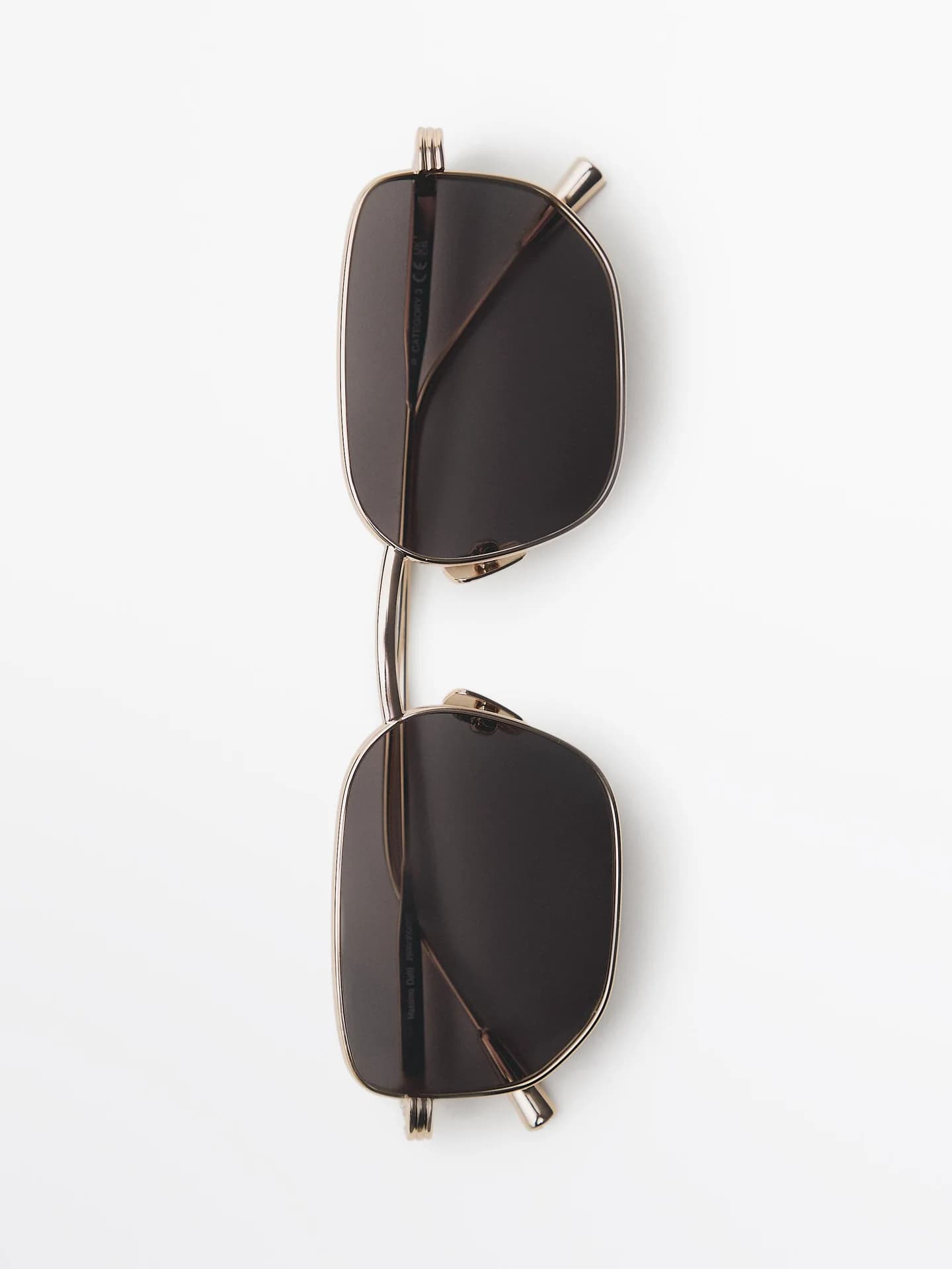 Квадратные металлические солнцезащитные очки - фото 3