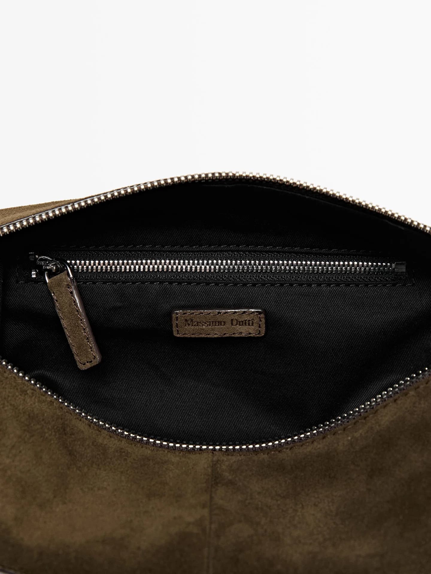 Косметичка из замшевой кожи на молнии - фото 9