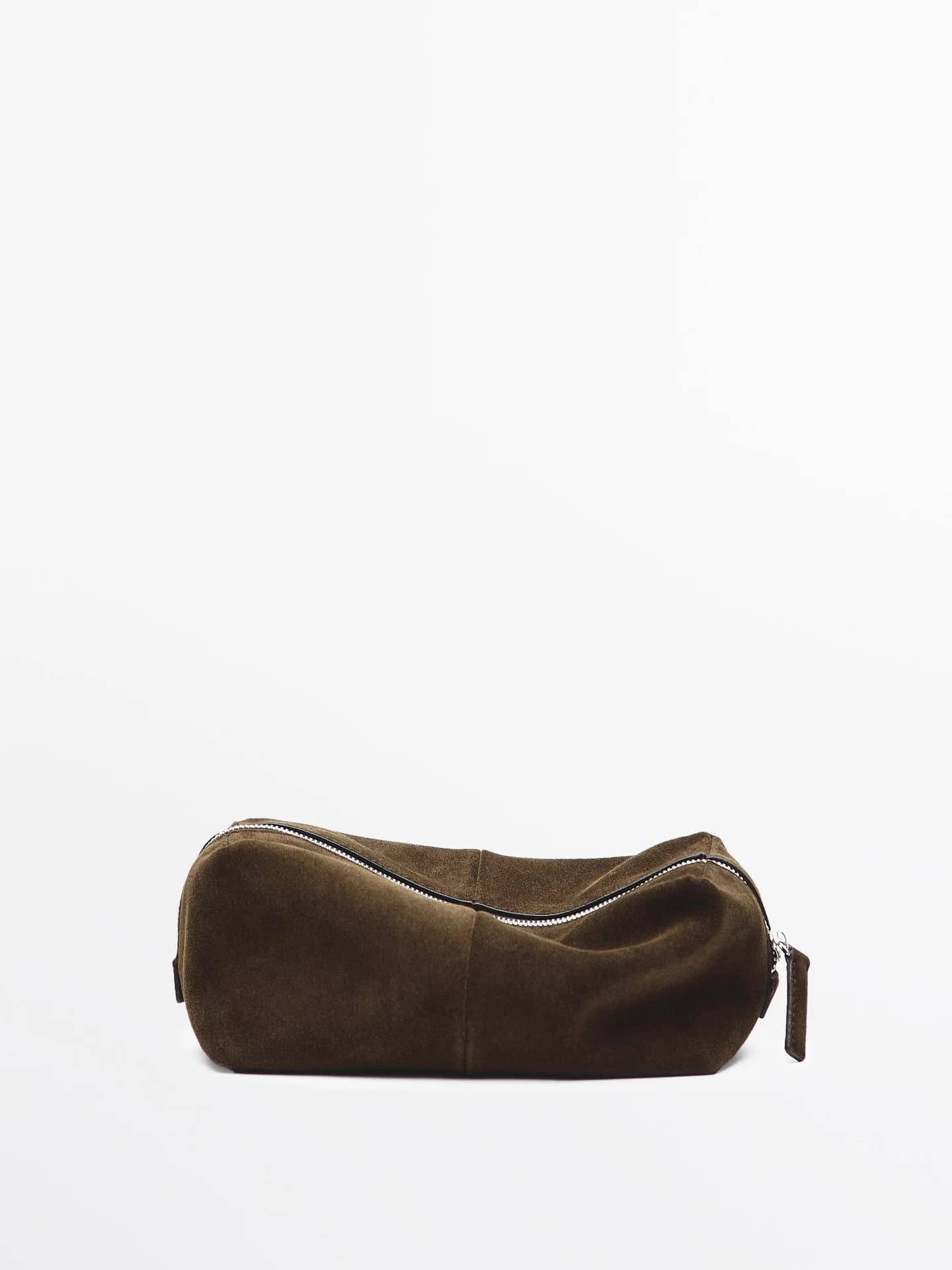 Косметичка из замшевой кожи на молнии - фото 11