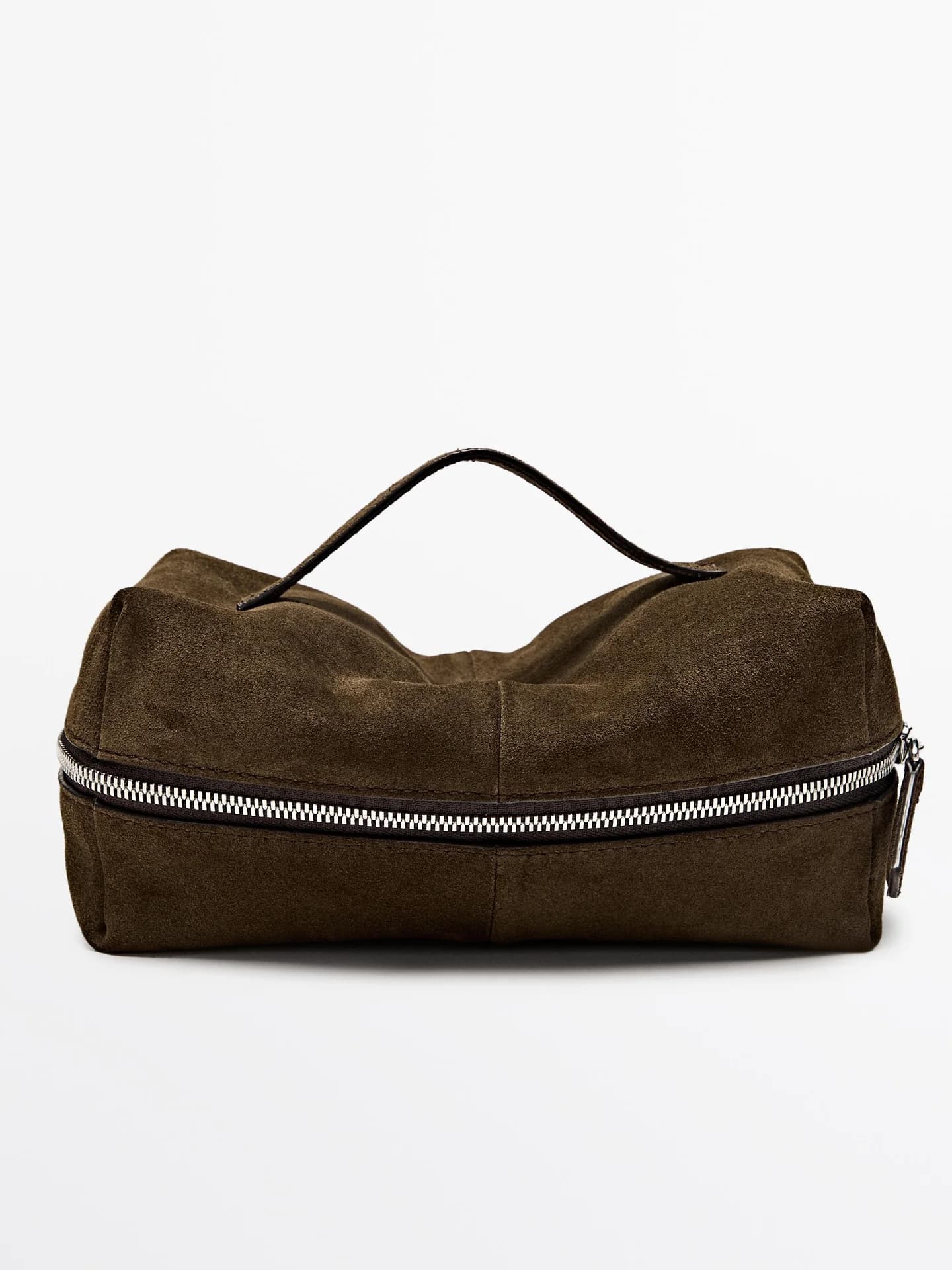 Косметичка из замшевой кожи на молнии - фото 13