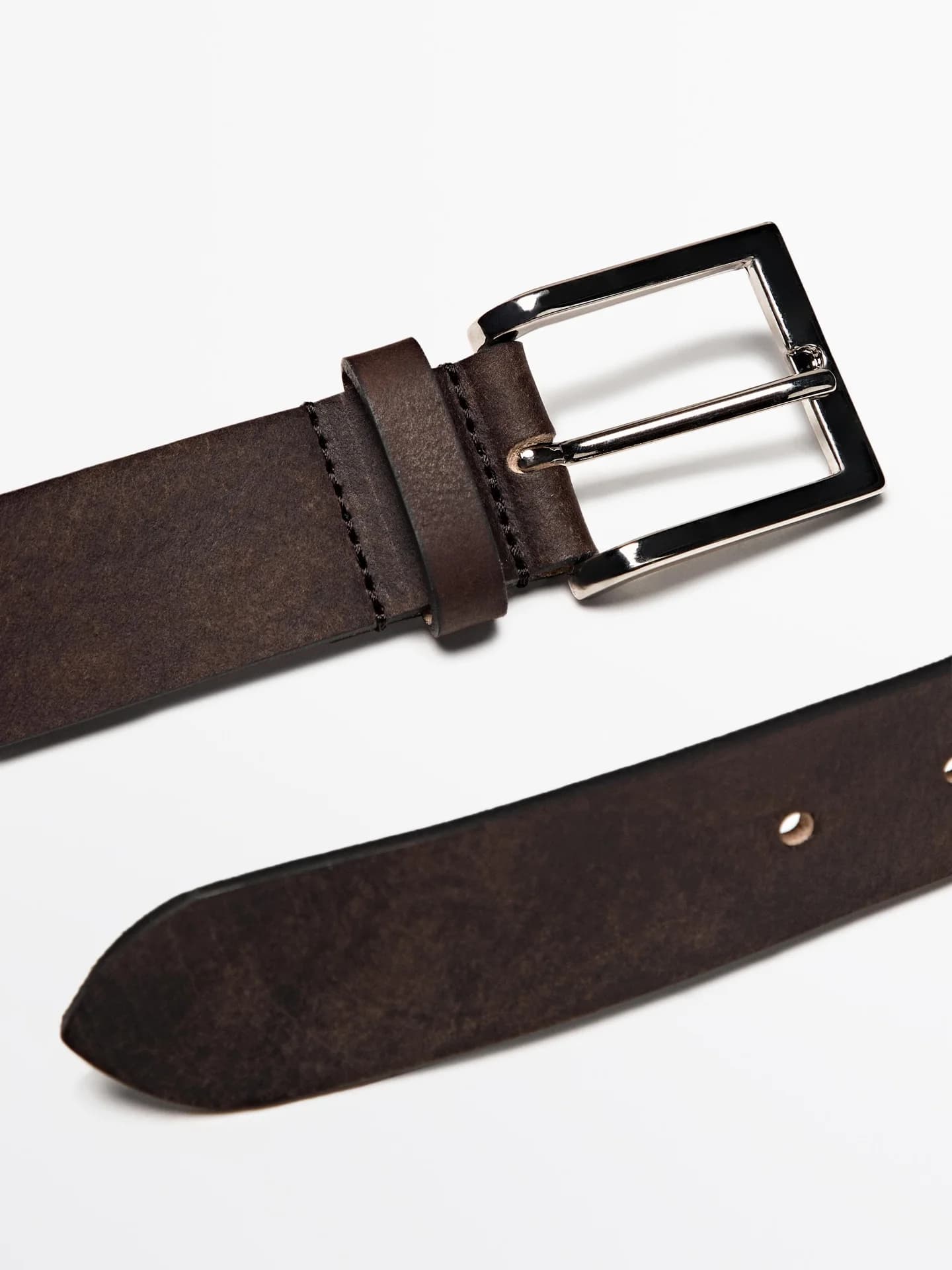 Кожаный ремешок с эффектом потертости. - фото 5