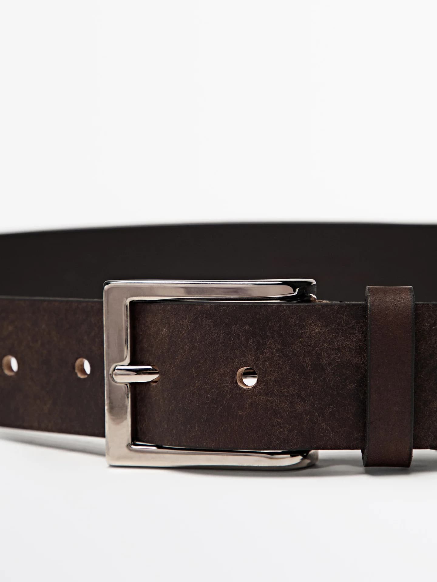 Кожаный ремешок с эффектом потертости. - фото 6