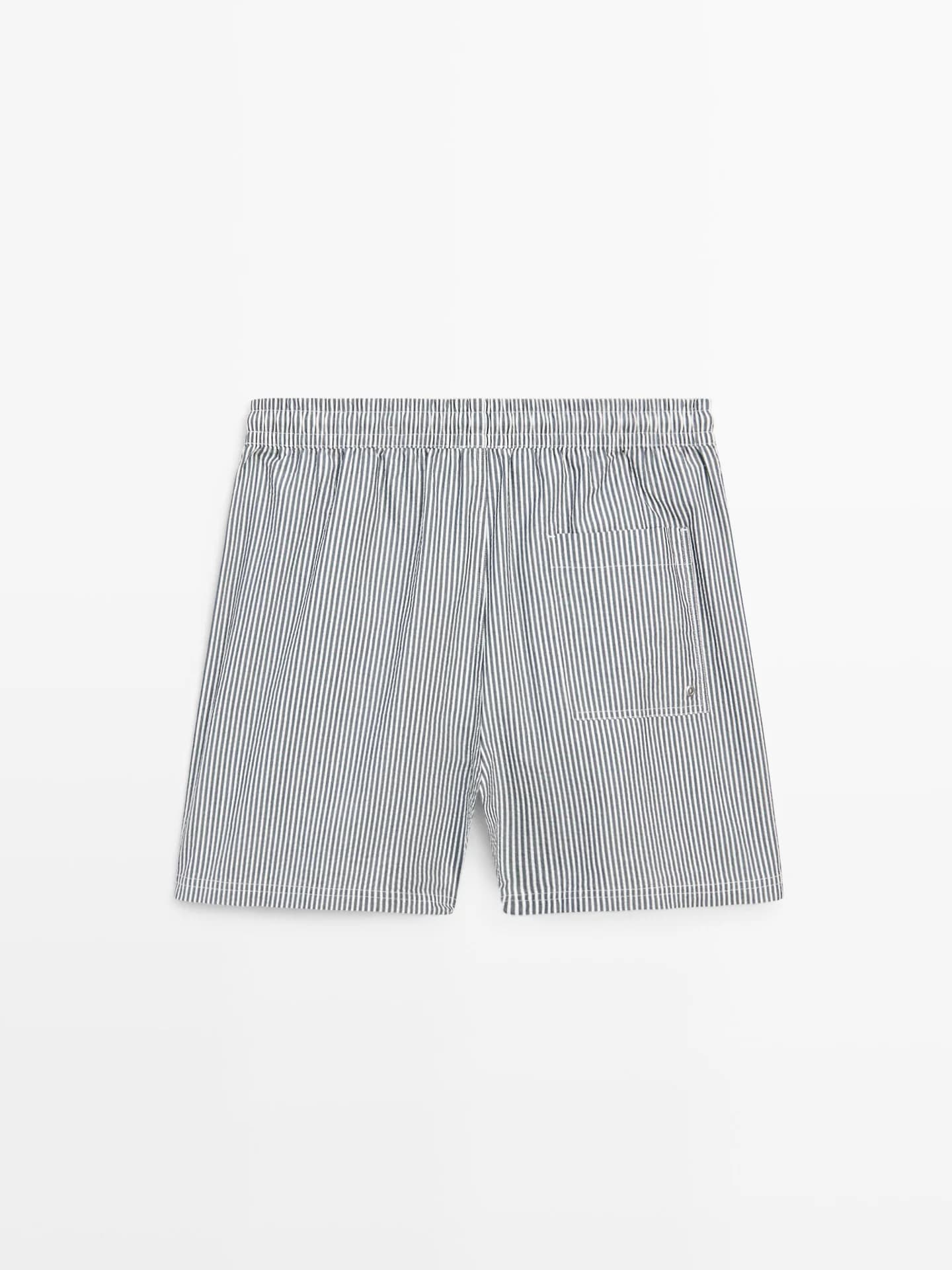 Полосатые шорты для плавания - фото 2