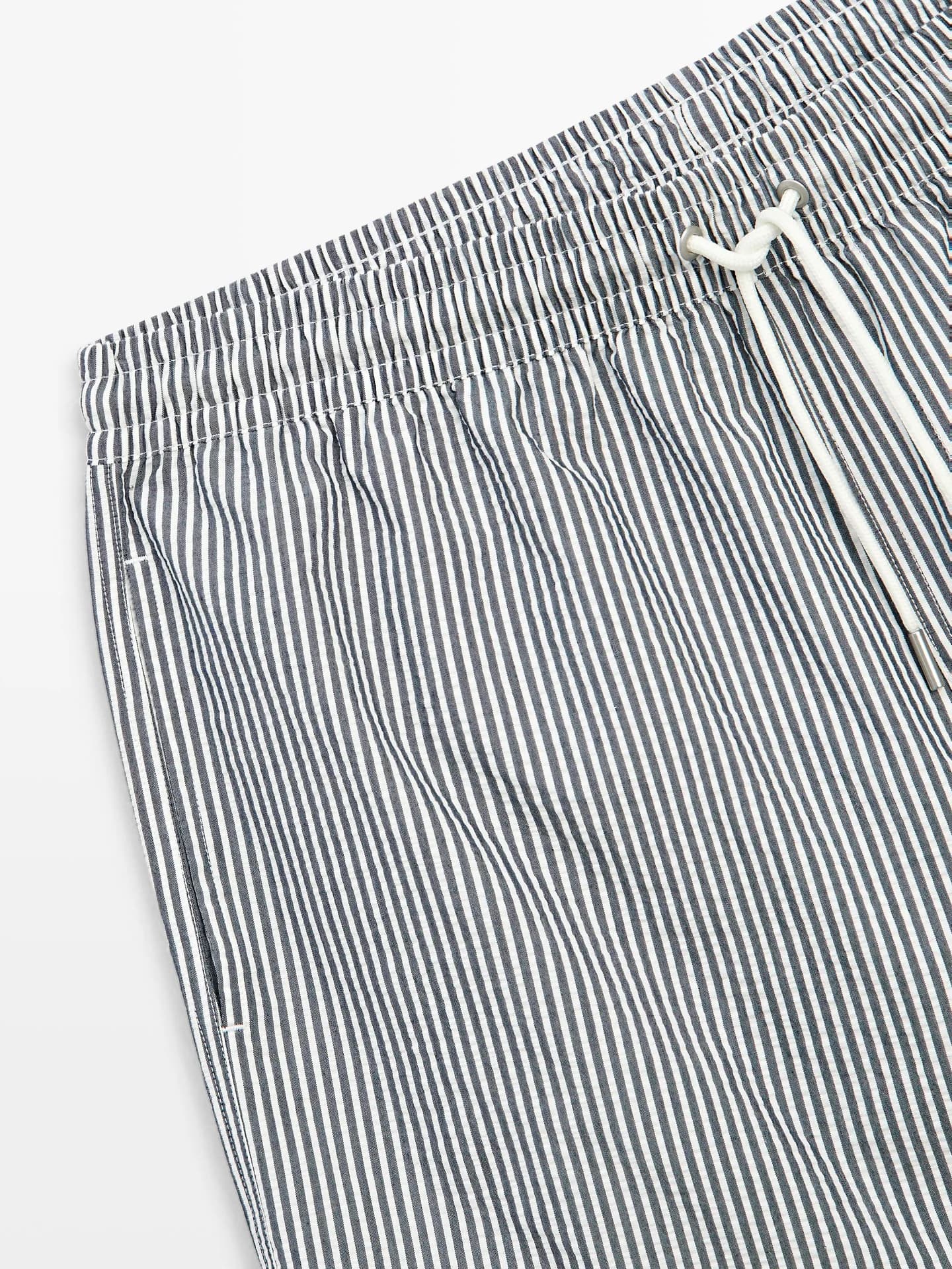 Полосатые шорты для плавания - фото 3