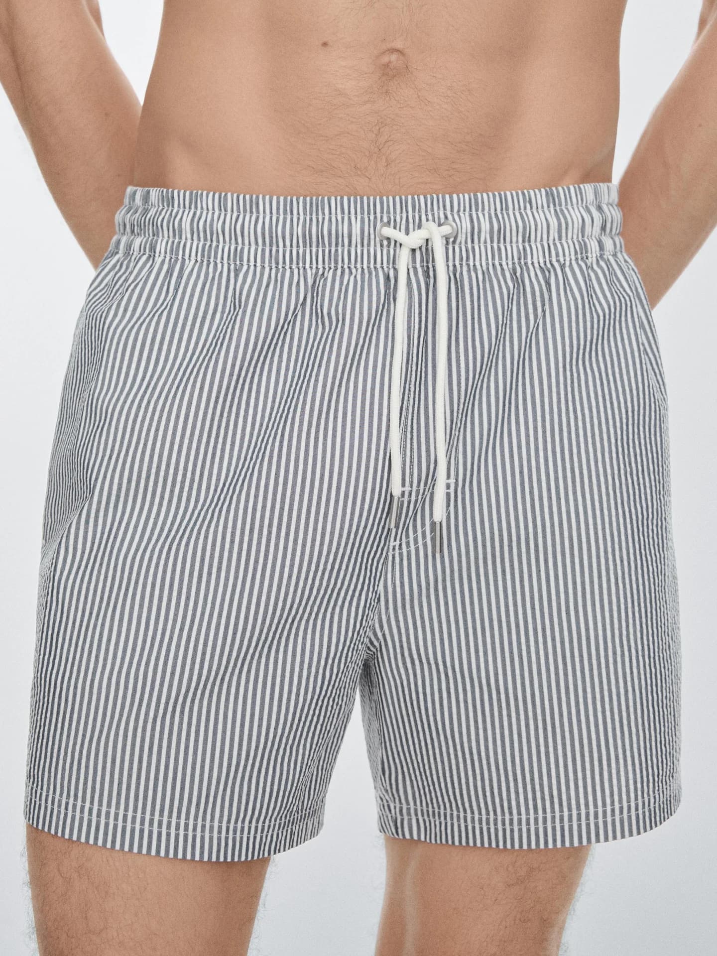 Полосатые шорты для плавания - фото 9