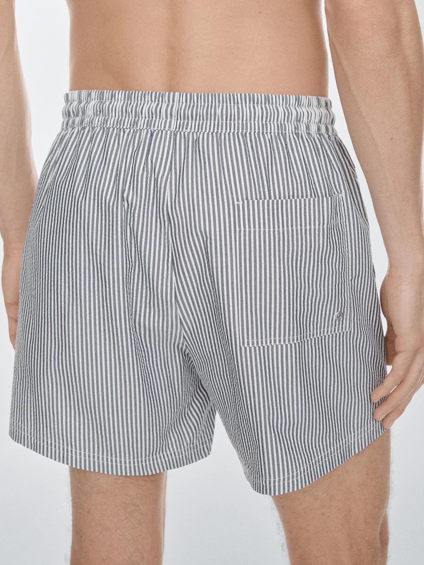 Полосатые шорты для плавания - фото 10