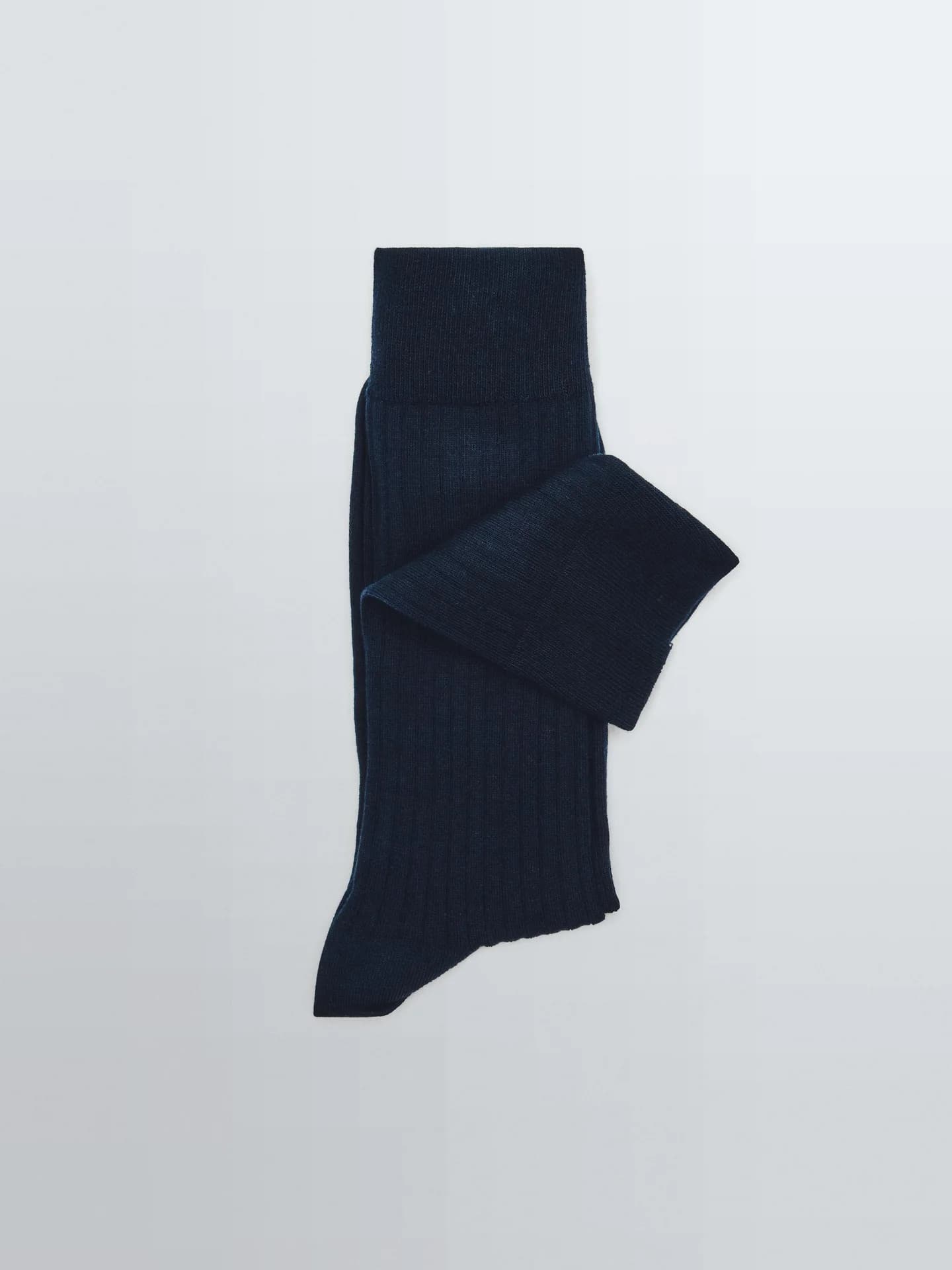 Носки в рубчик из смесового хлопка - фото 7