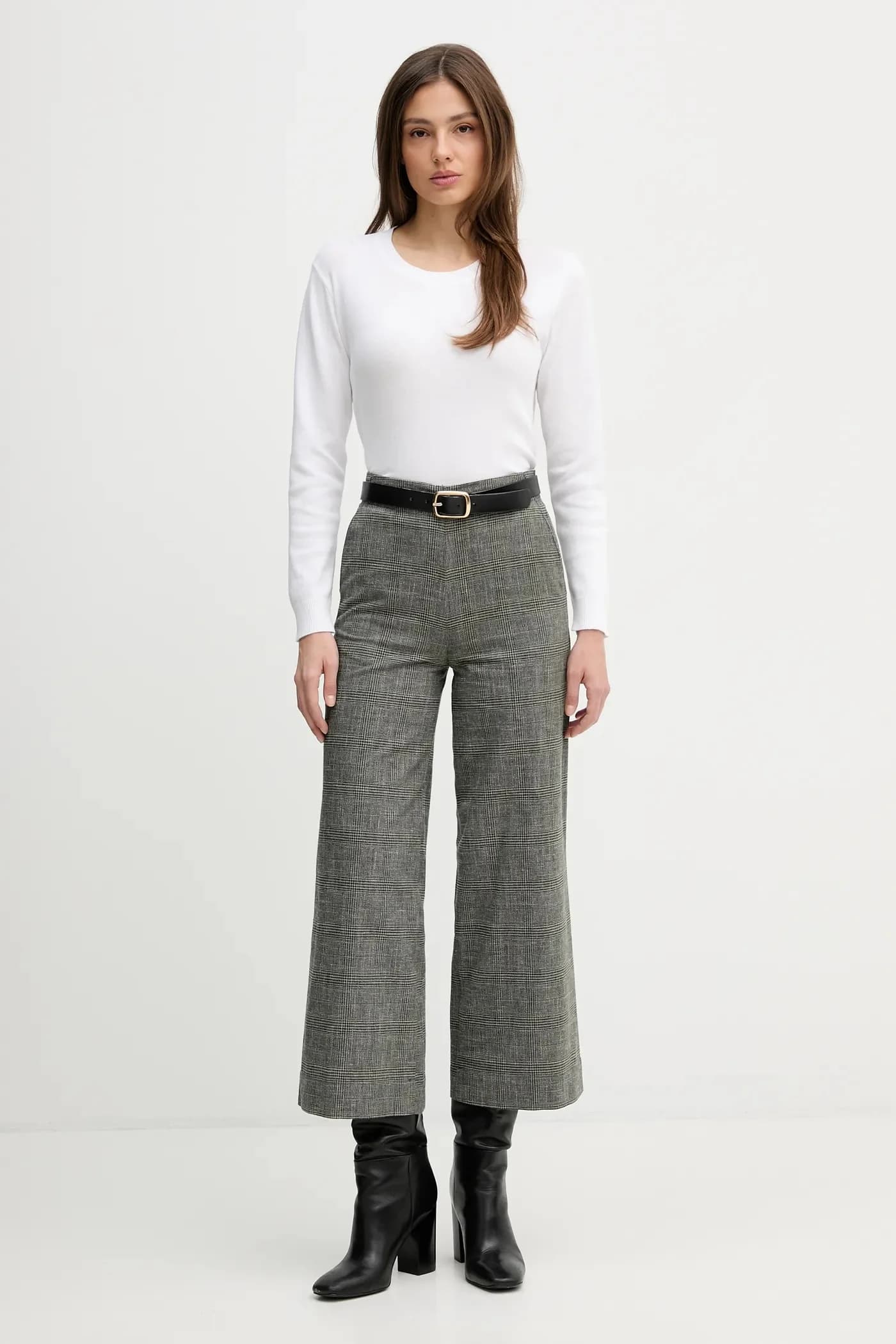 Брюки из смесового льна - фото 2