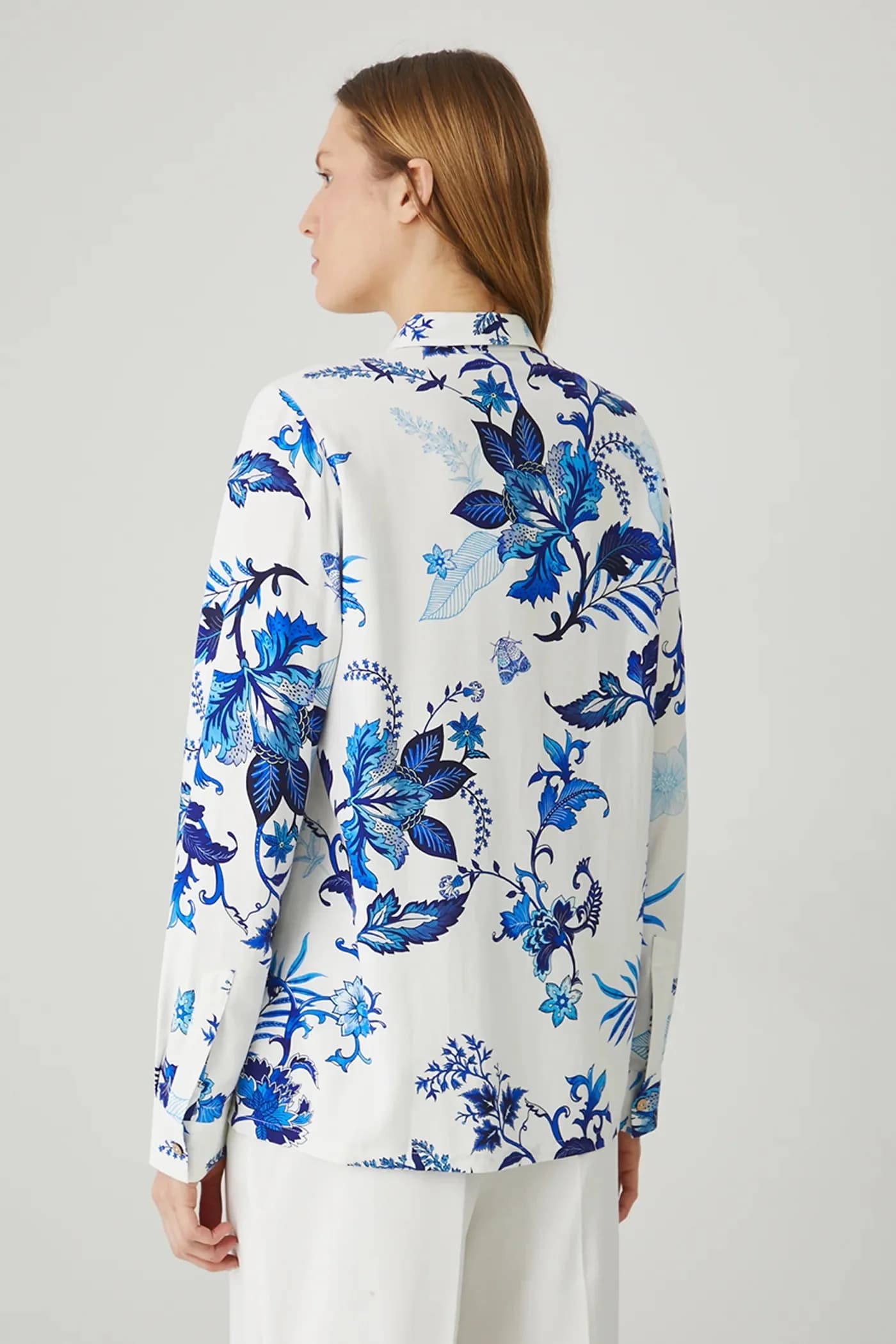 Рубашка из смесового льна - фото 3