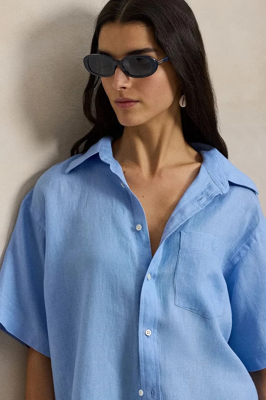 Льняная рубашка - фото 4