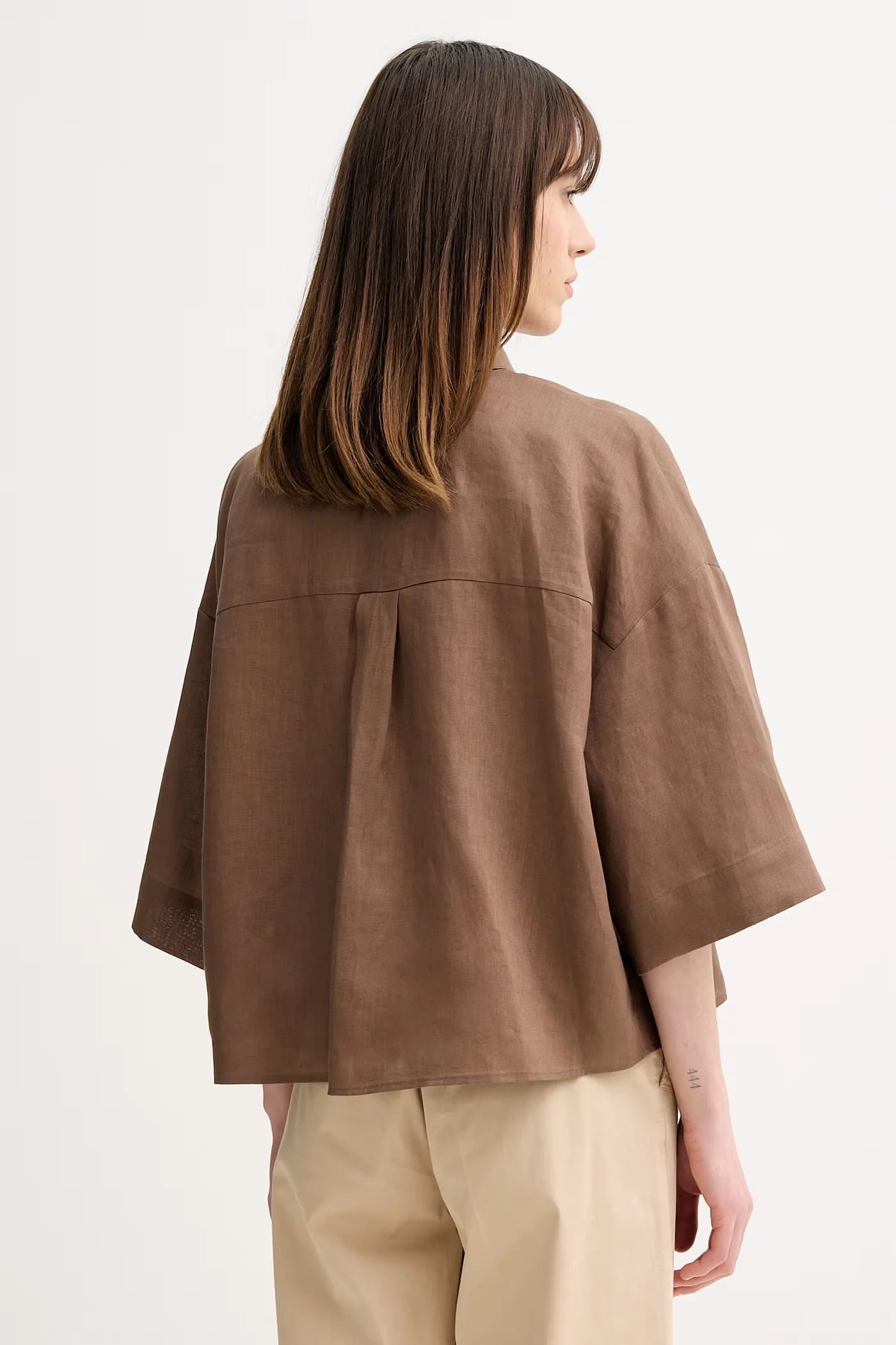 RITO женская льняная рубашка - фото 3